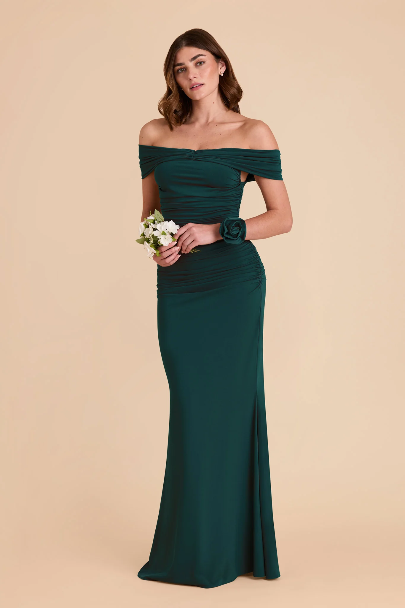 Denise Luxe Stretch Knit Dress - Emerald - Image 3