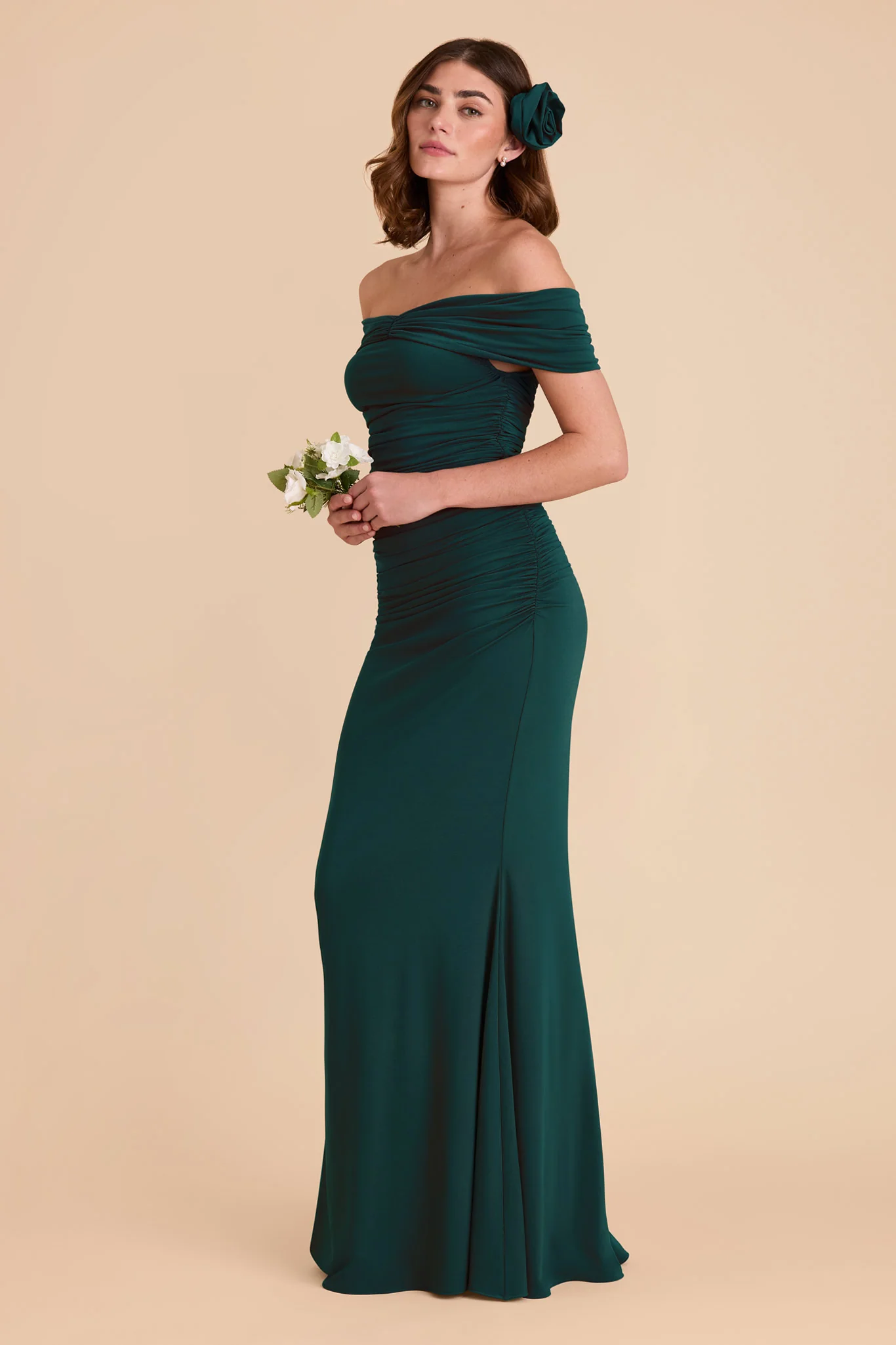 Denise Luxe Stretch Knit Dress - Emerald - Image 6