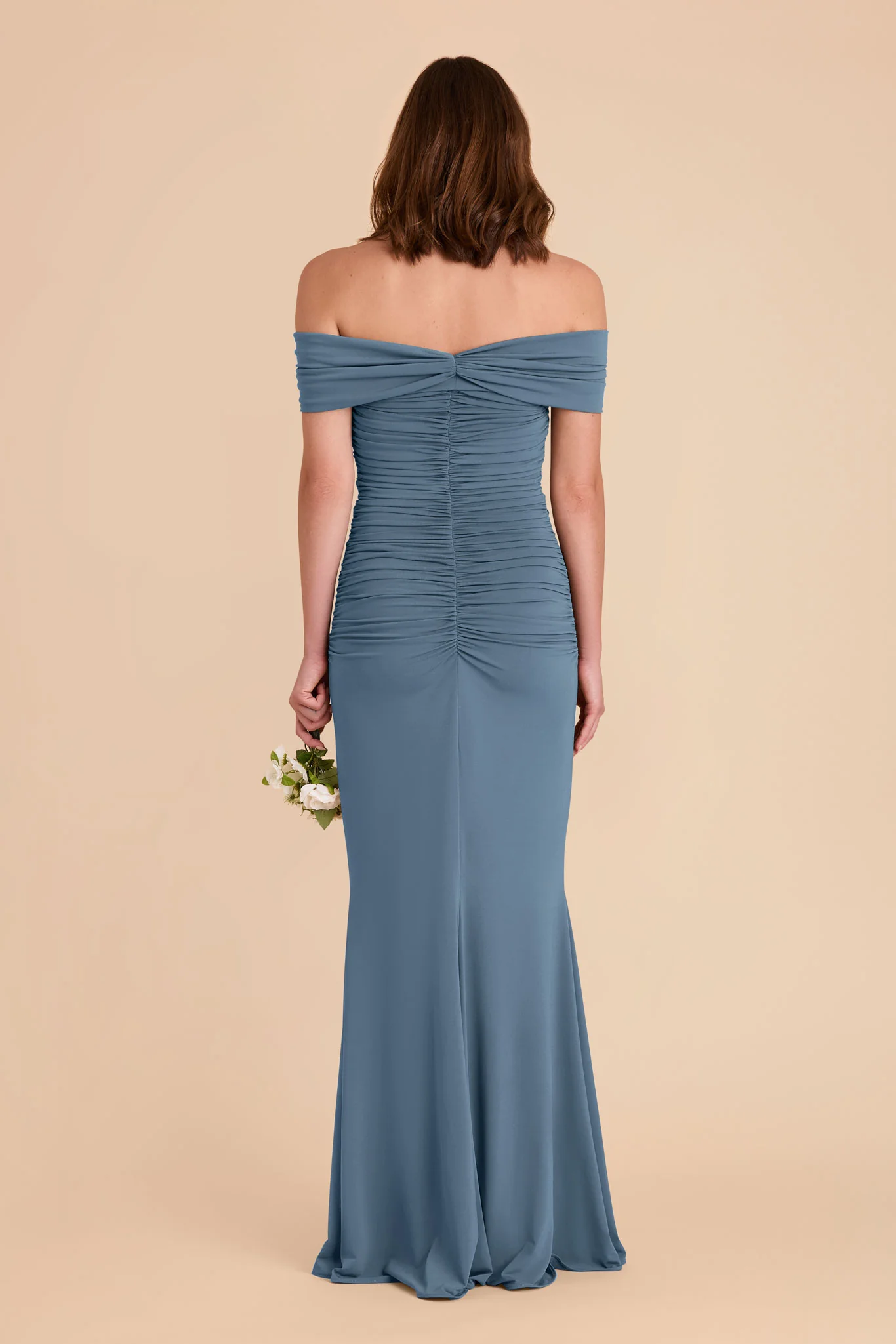 Denise Luxe Stretch Knit Dress - French Blue - Image 13
