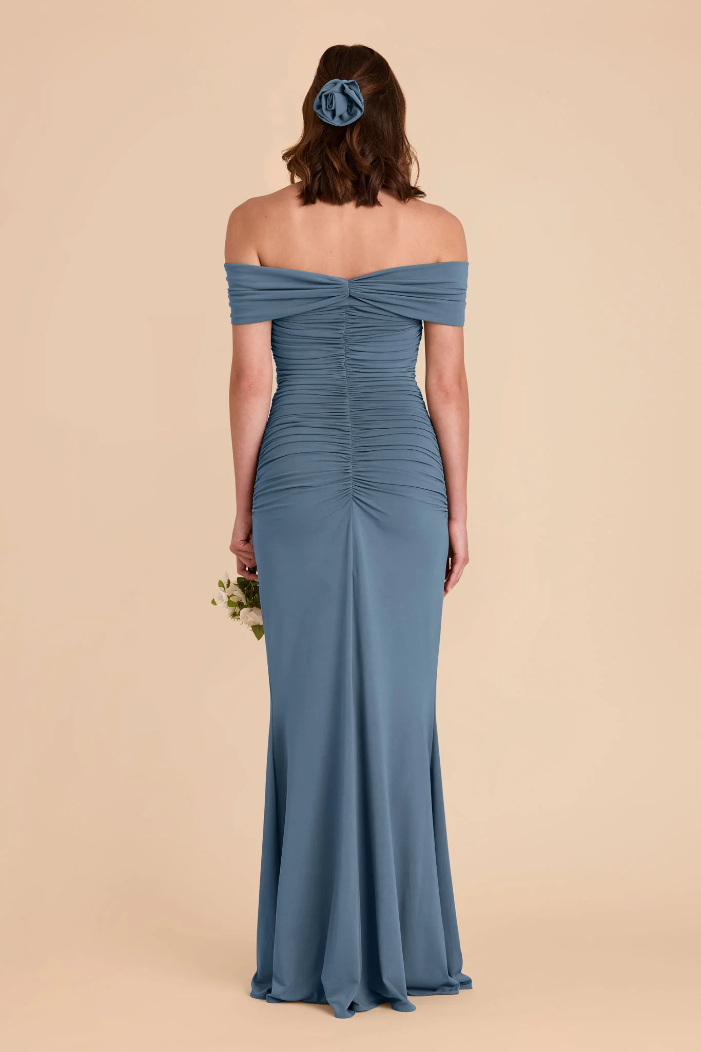 Denise Luxe Stretch Knit Dress - French Blue - Image 14