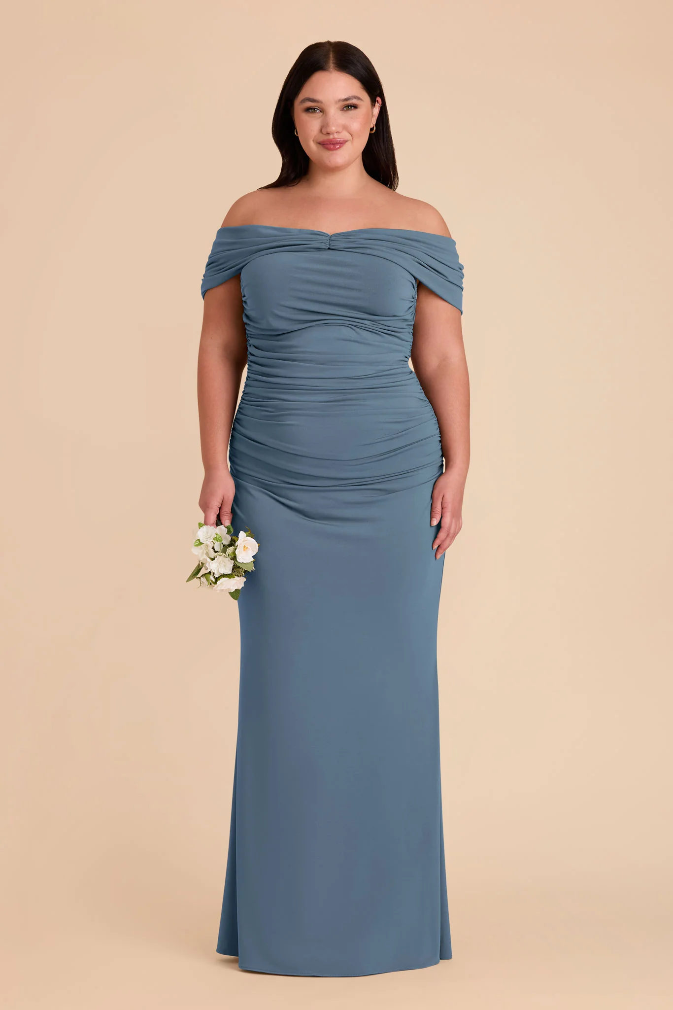 Denise Luxe Stretch Knit Dress - French Blue - Image 16