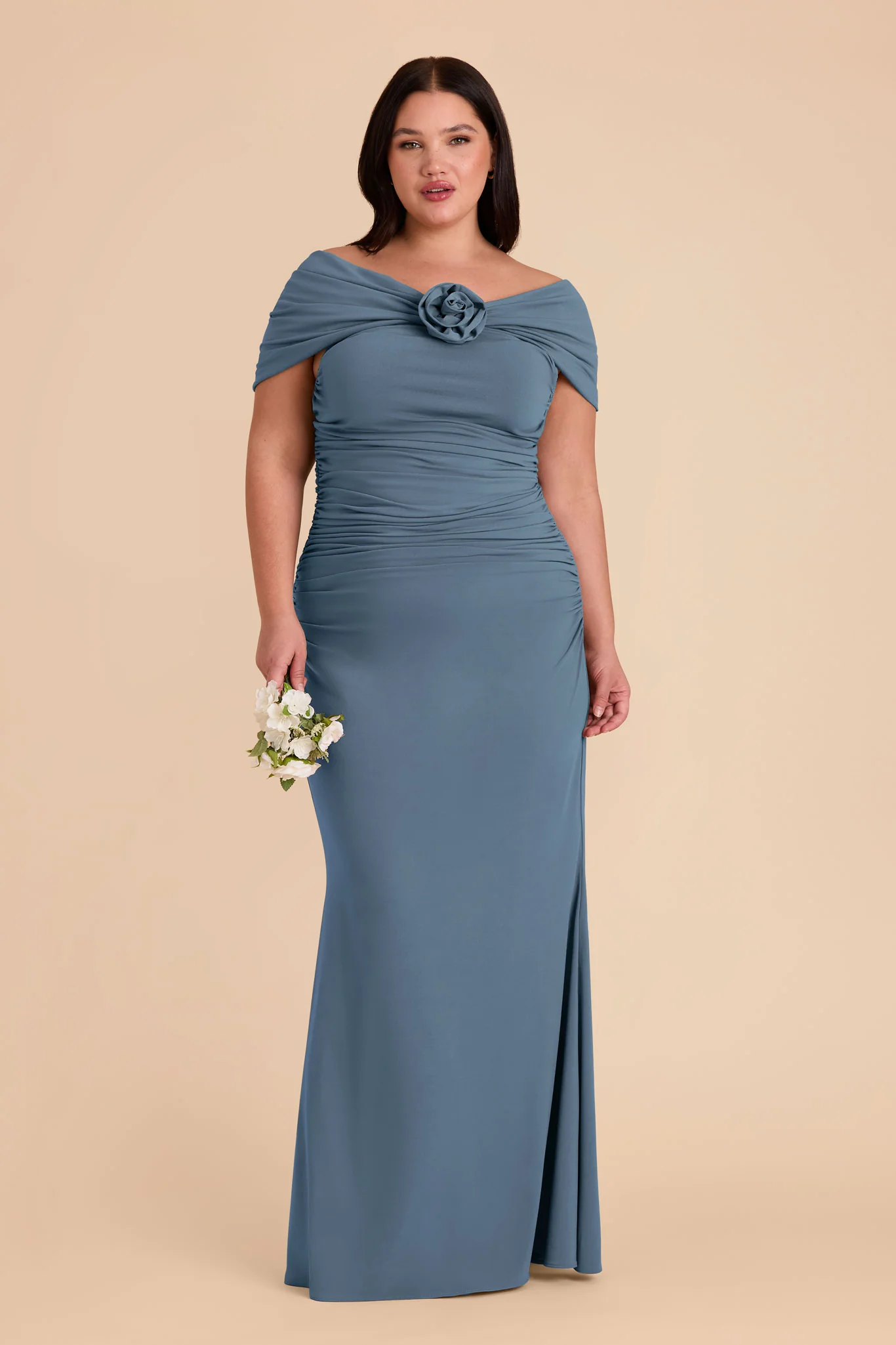 Denise Luxe Stretch Knit Dress - French Blue - Image 18