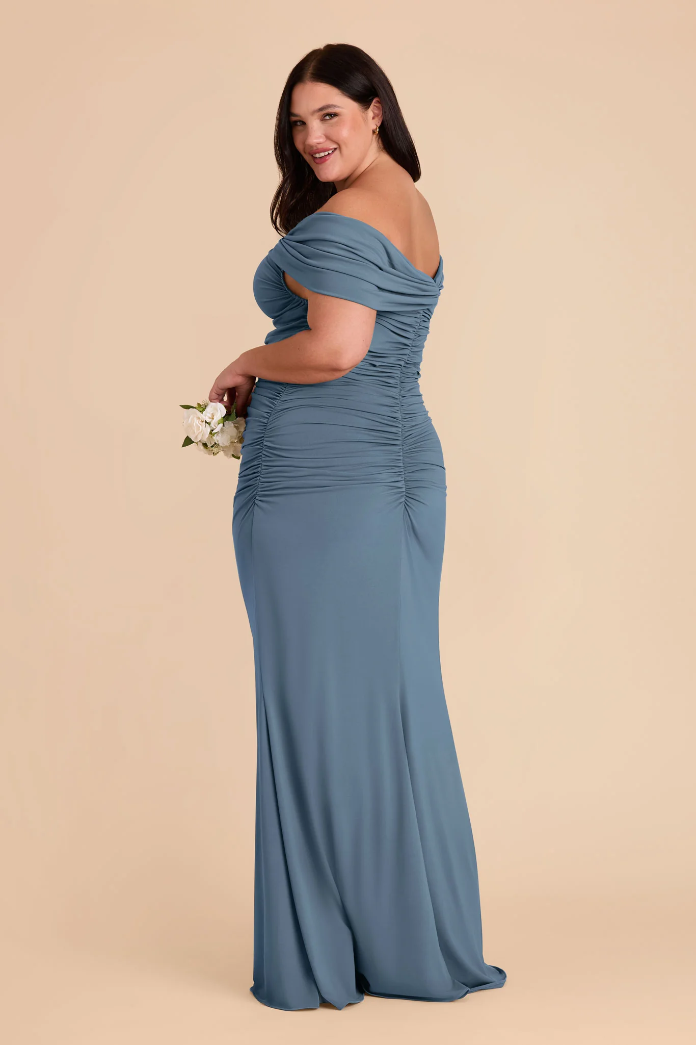 Denise Luxe Stretch Knit Dress - French Blue - Image 21