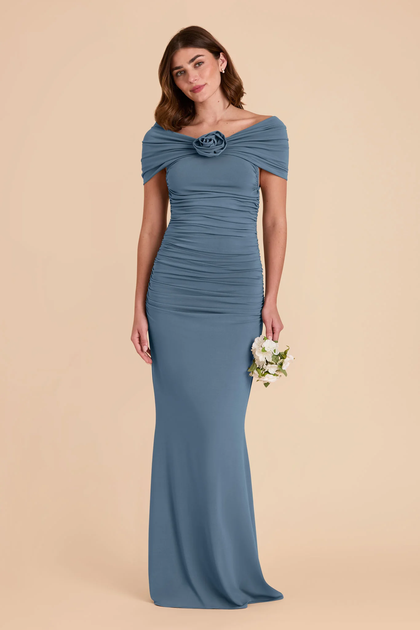 Denise Luxe Stretch Knit Dress - French Blue - Image 6