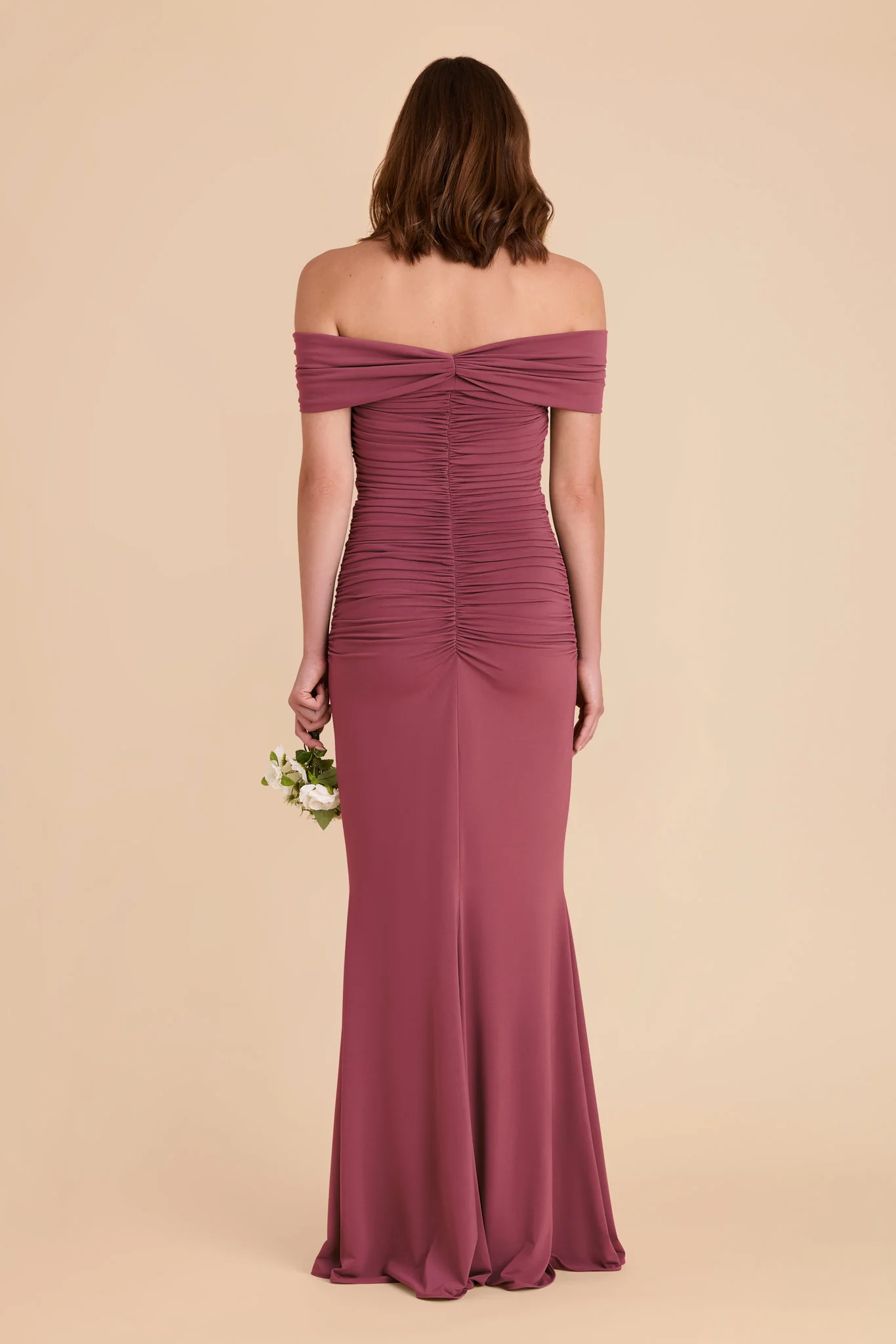 Denise Luxe Stretch Knit Dress - Rosewood - Image 14