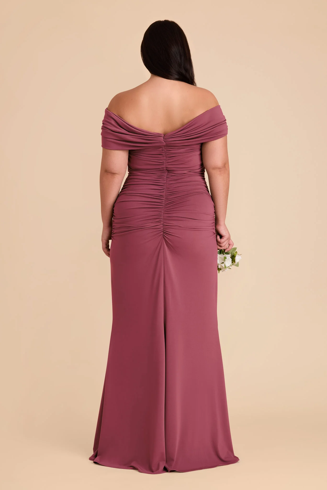 Denise Luxe Stretch Knit Dress - Rosewood - Image 22