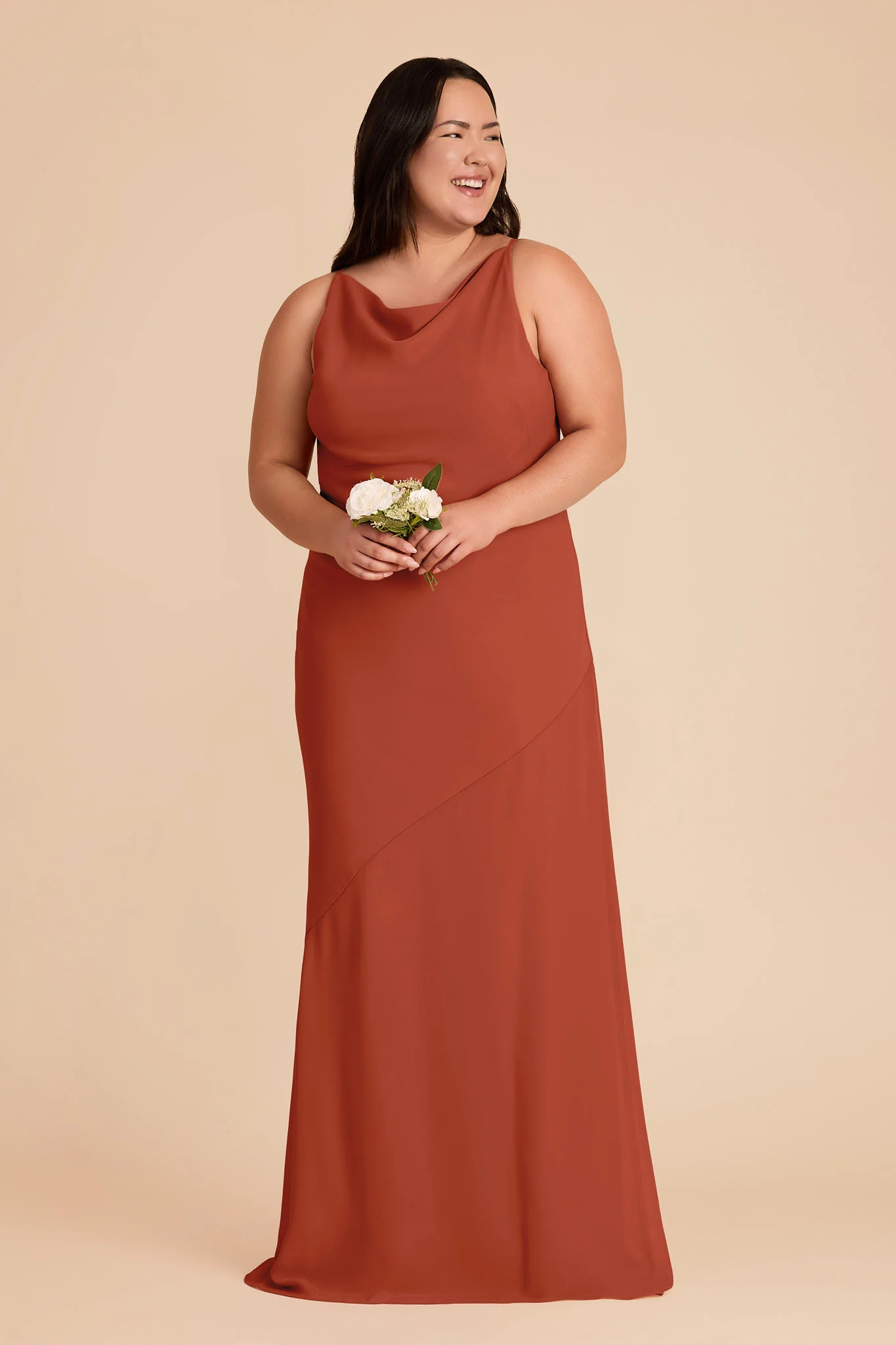 Destiny Chiffon Dress - Auburn - Image 6