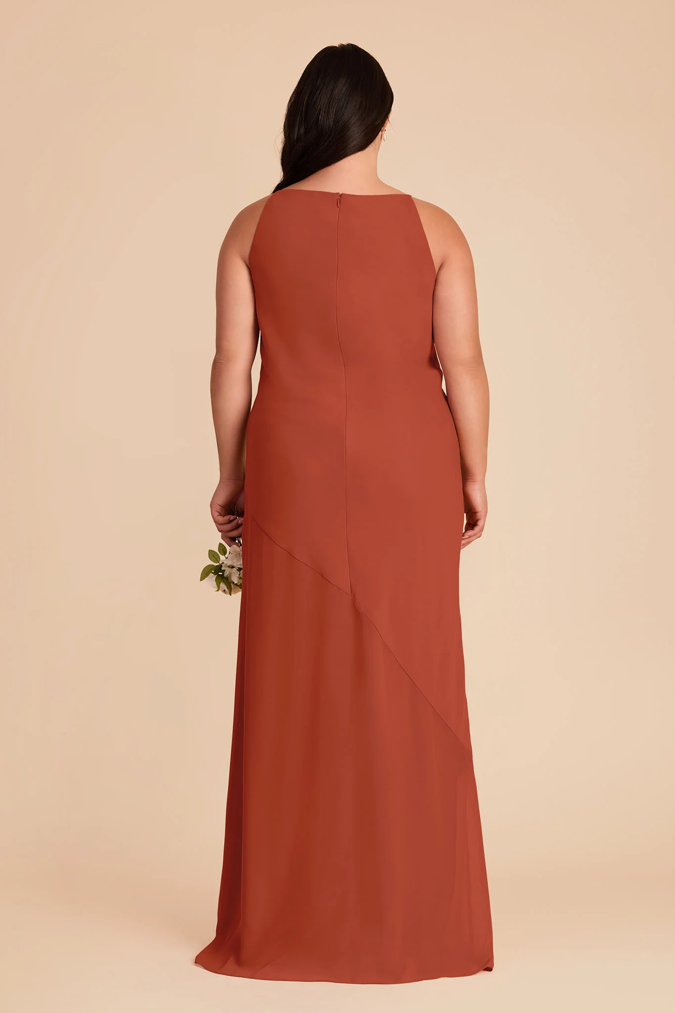 Destiny Chiffon Dress - Auburn - Image 8