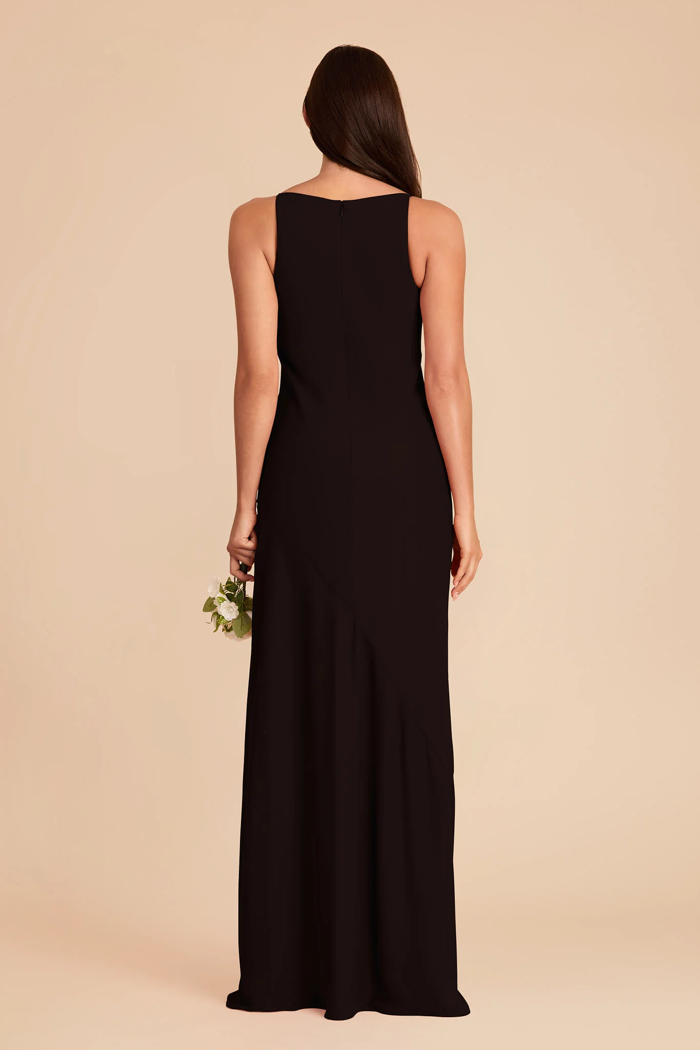 Destiny Chiffon Dress - Black - Image 5