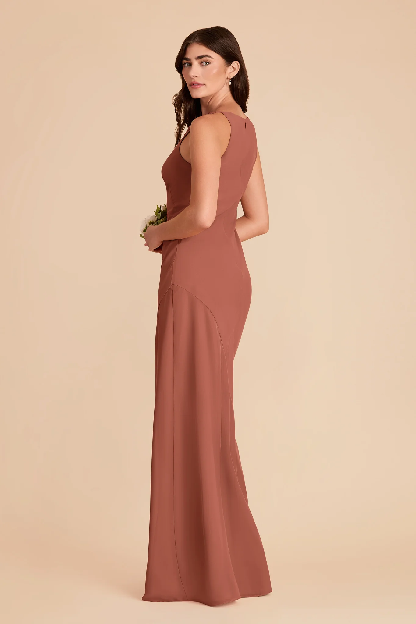 Destiny Chiffon Dress - Desert Rose - Image 4