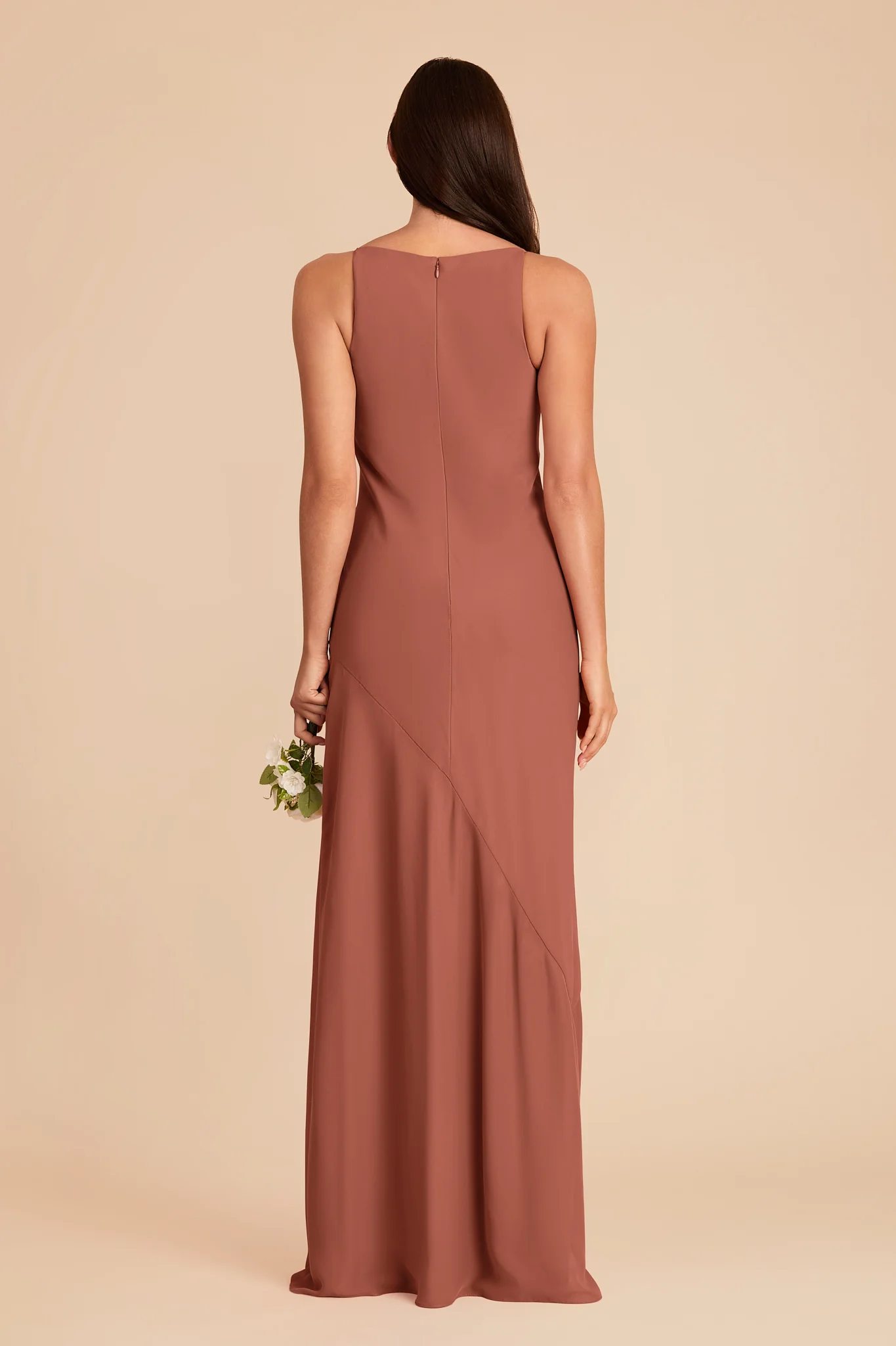 Destiny Chiffon Dress - Desert Rose - Image 5
