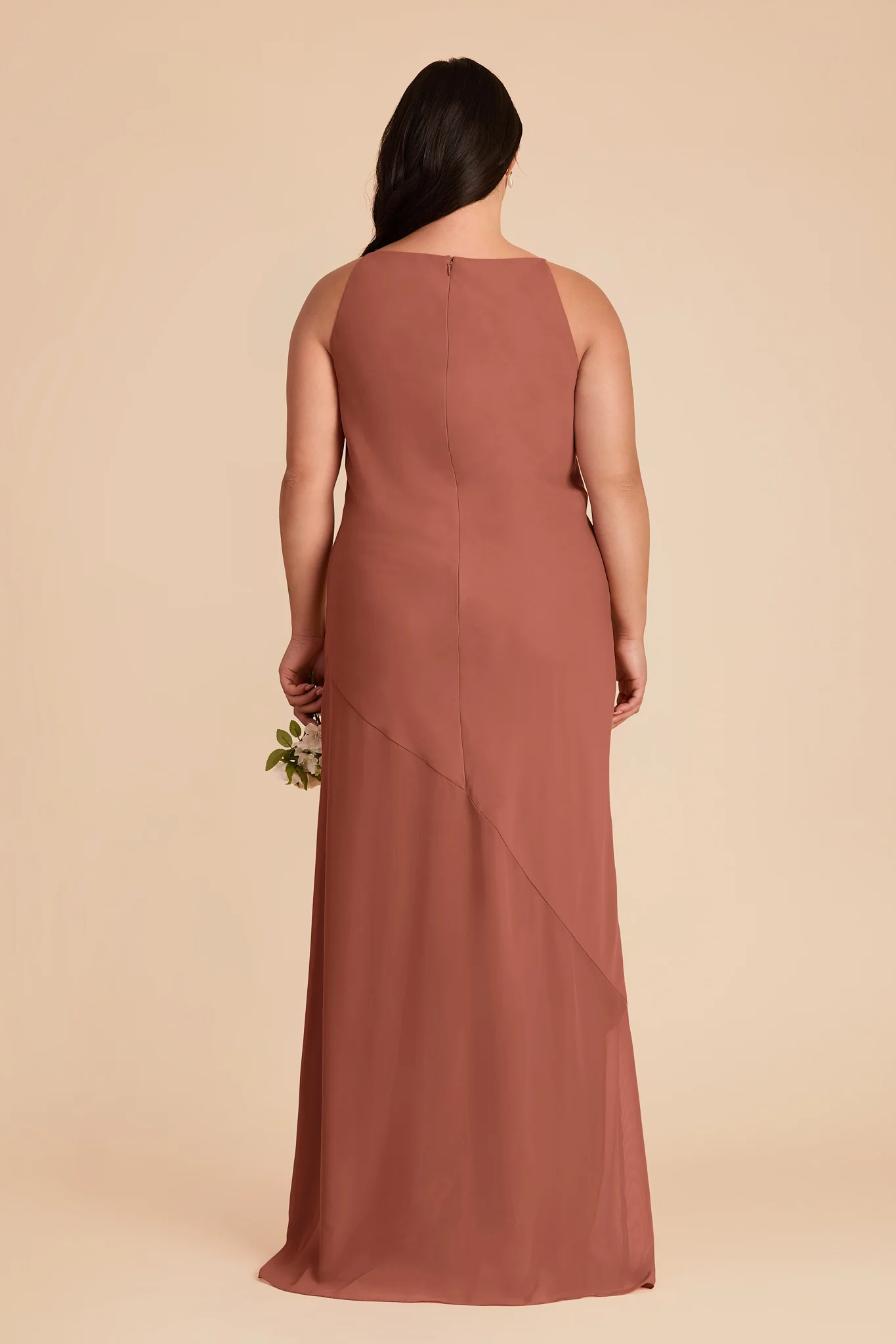 Destiny Chiffon Dress - Desert Rose - Image 8