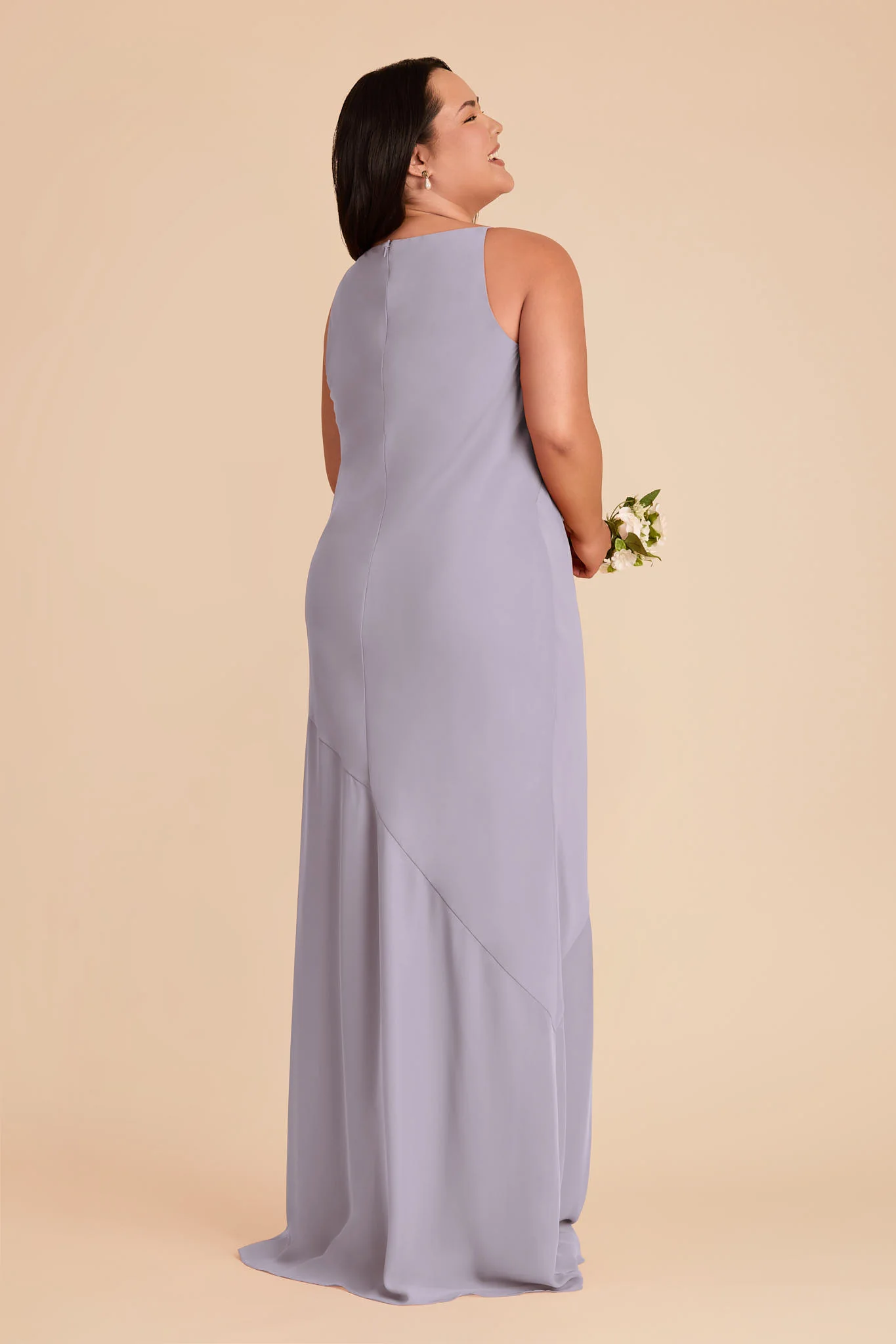 Destiny Chiffon Dress - Dusty Lilac - Image 7