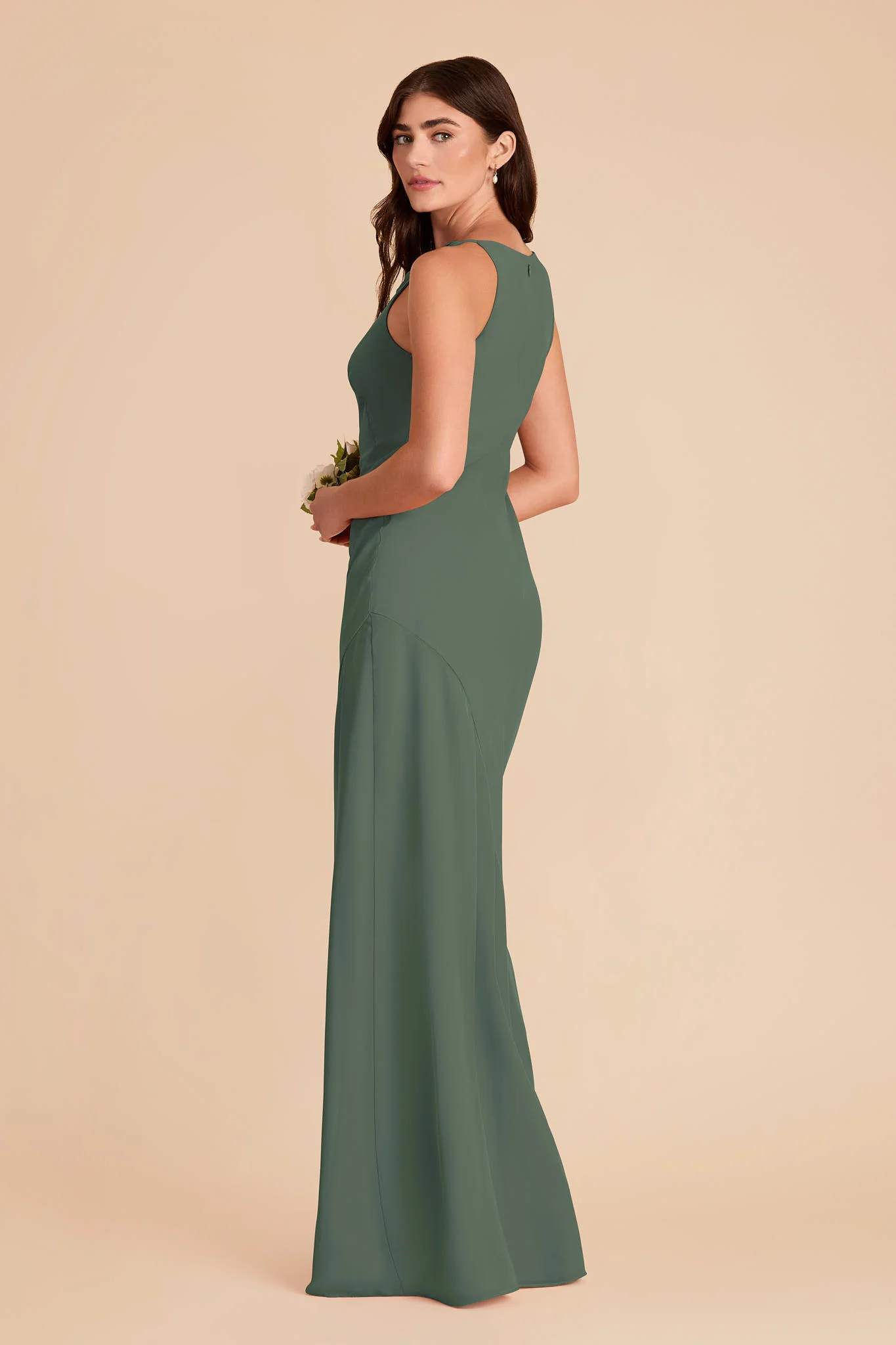 Destiny Chiffon Dress - Eucalyptus - Image 4
