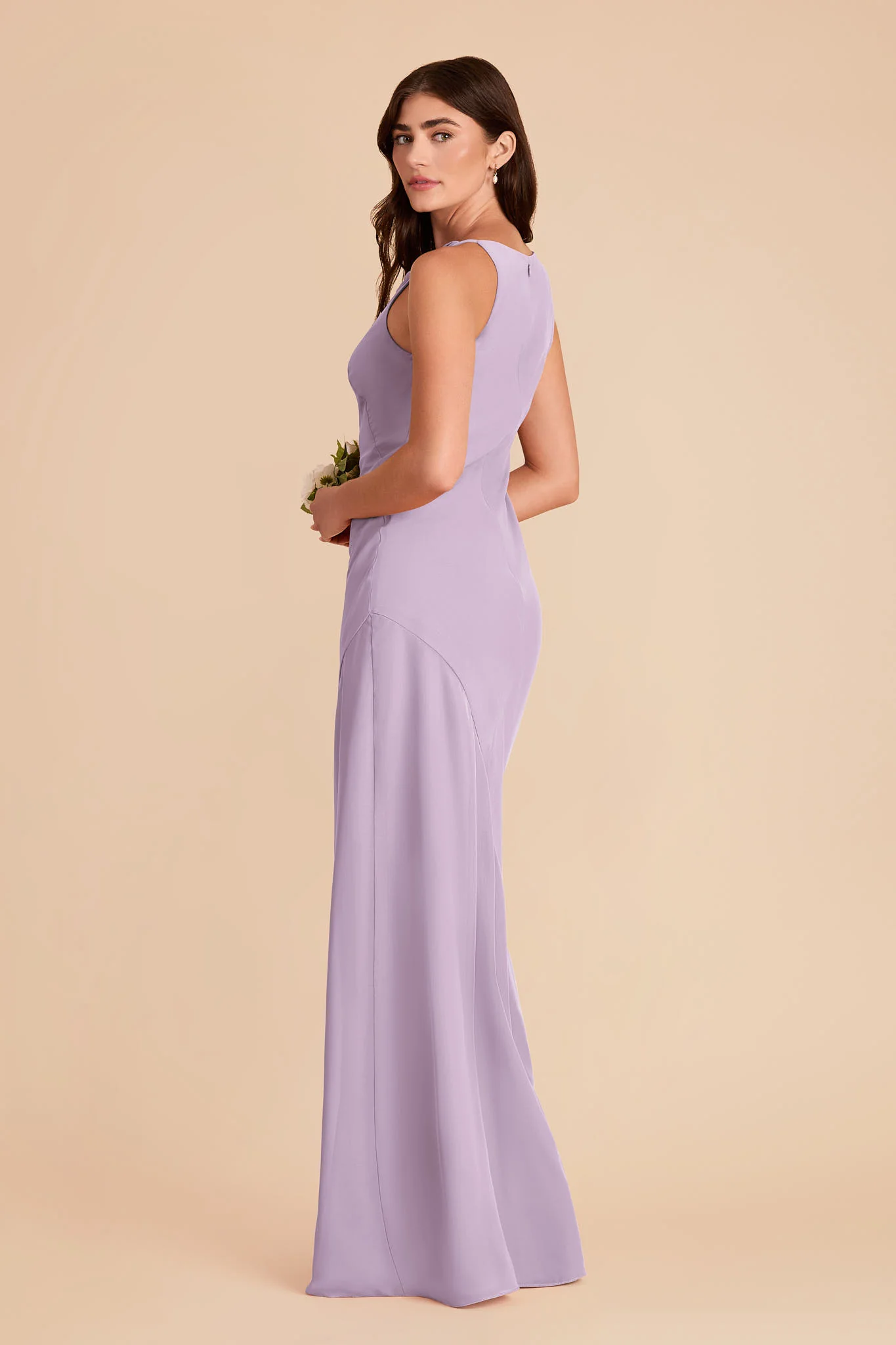 Destiny Chiffon Dress - Lavender - Image 4