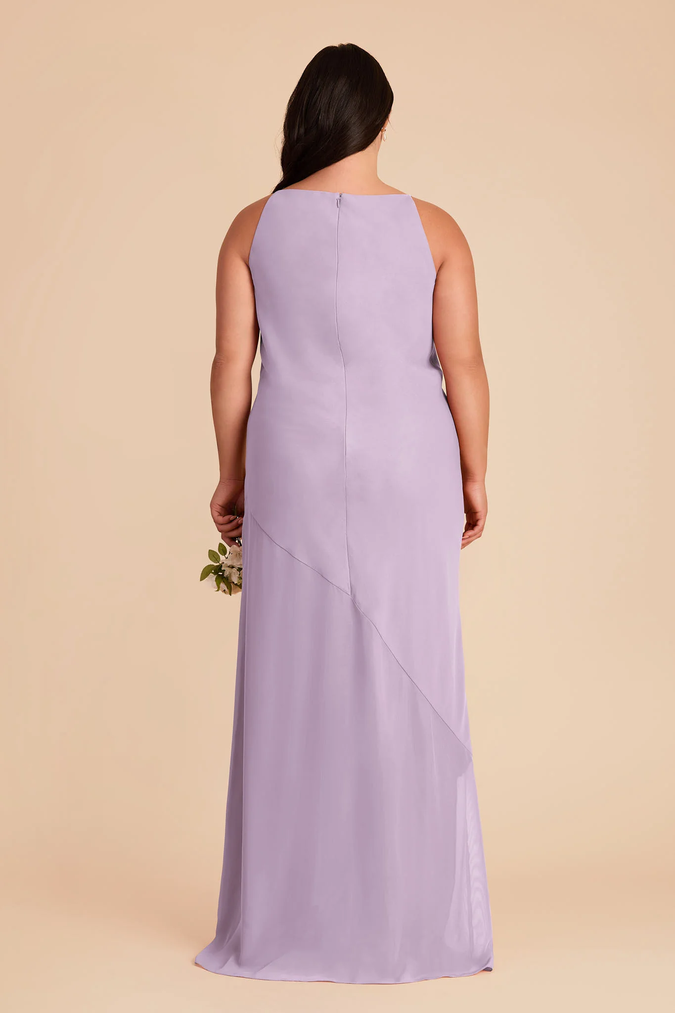 Destiny Chiffon Dress - Lavender - Image 8