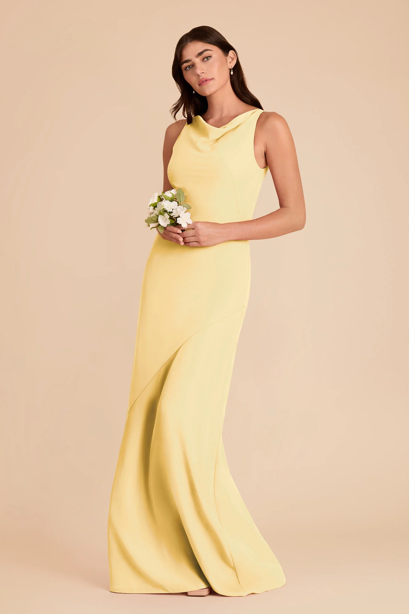 Destiny Chiffon Dress - Lemon Sorbet