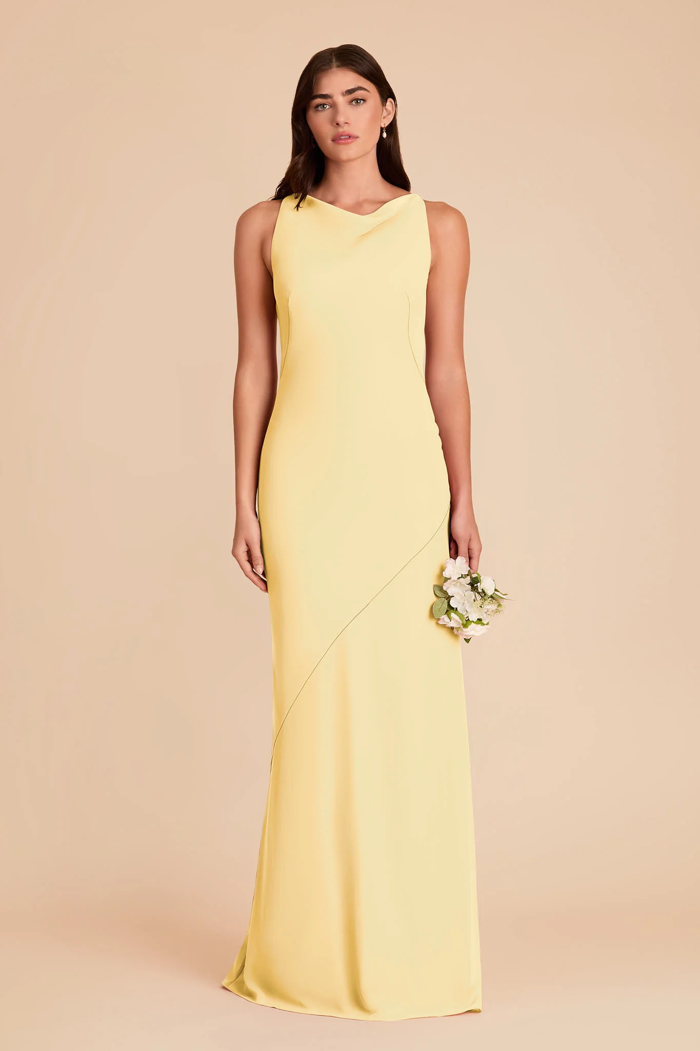Destiny Chiffon Dress - Lemon Sorbet - Image 3