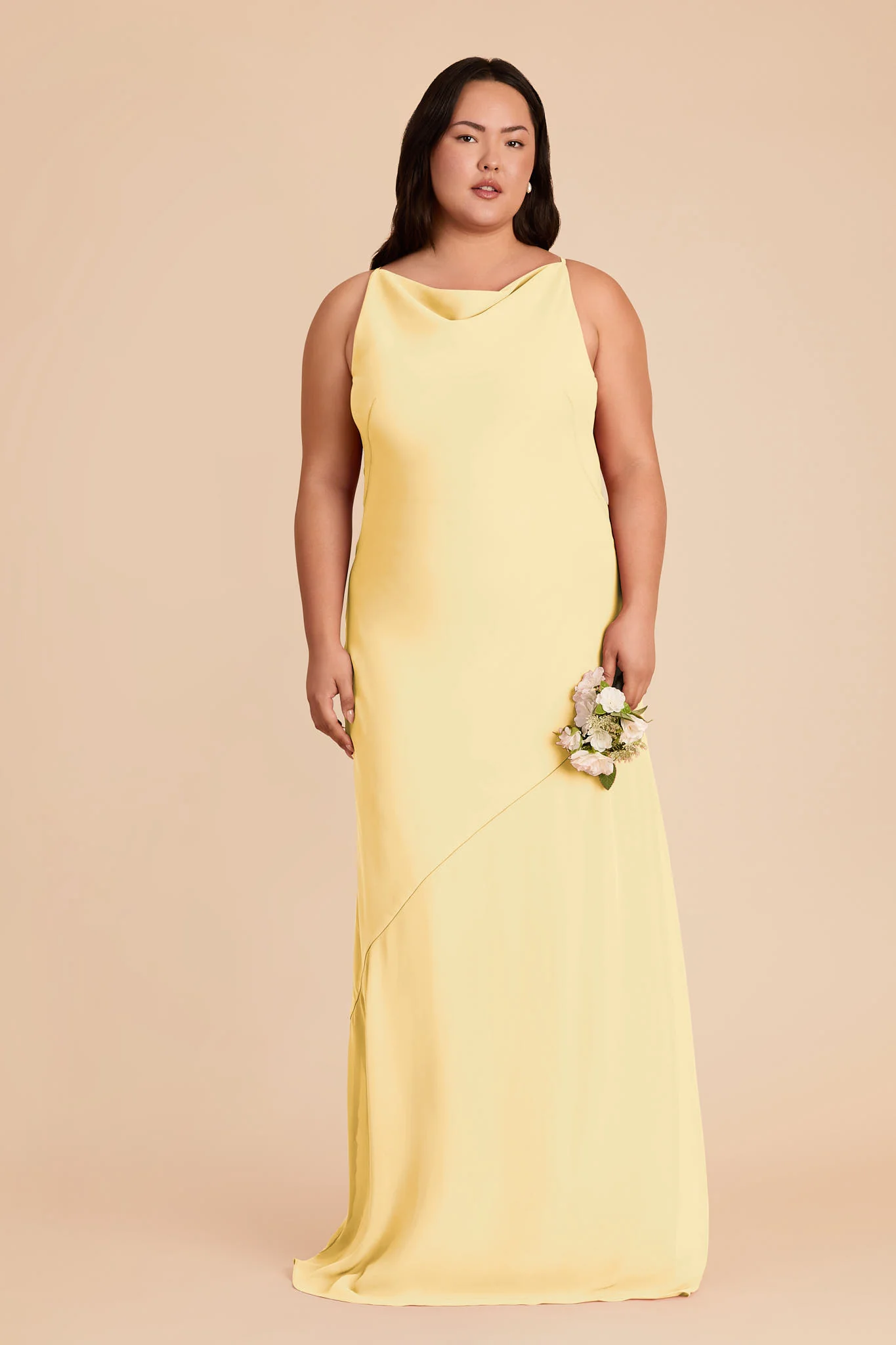 Destiny Chiffon Dress - Lemon Sorbet - Image 6
