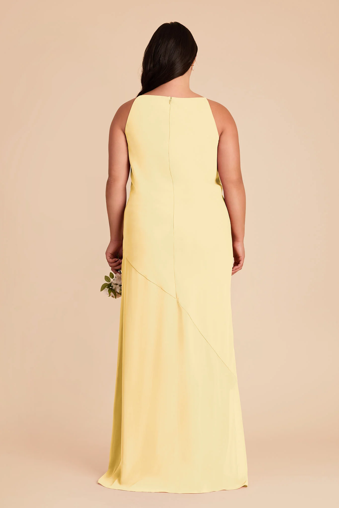 Destiny Chiffon Dress - Lemon Sorbet - Image 8