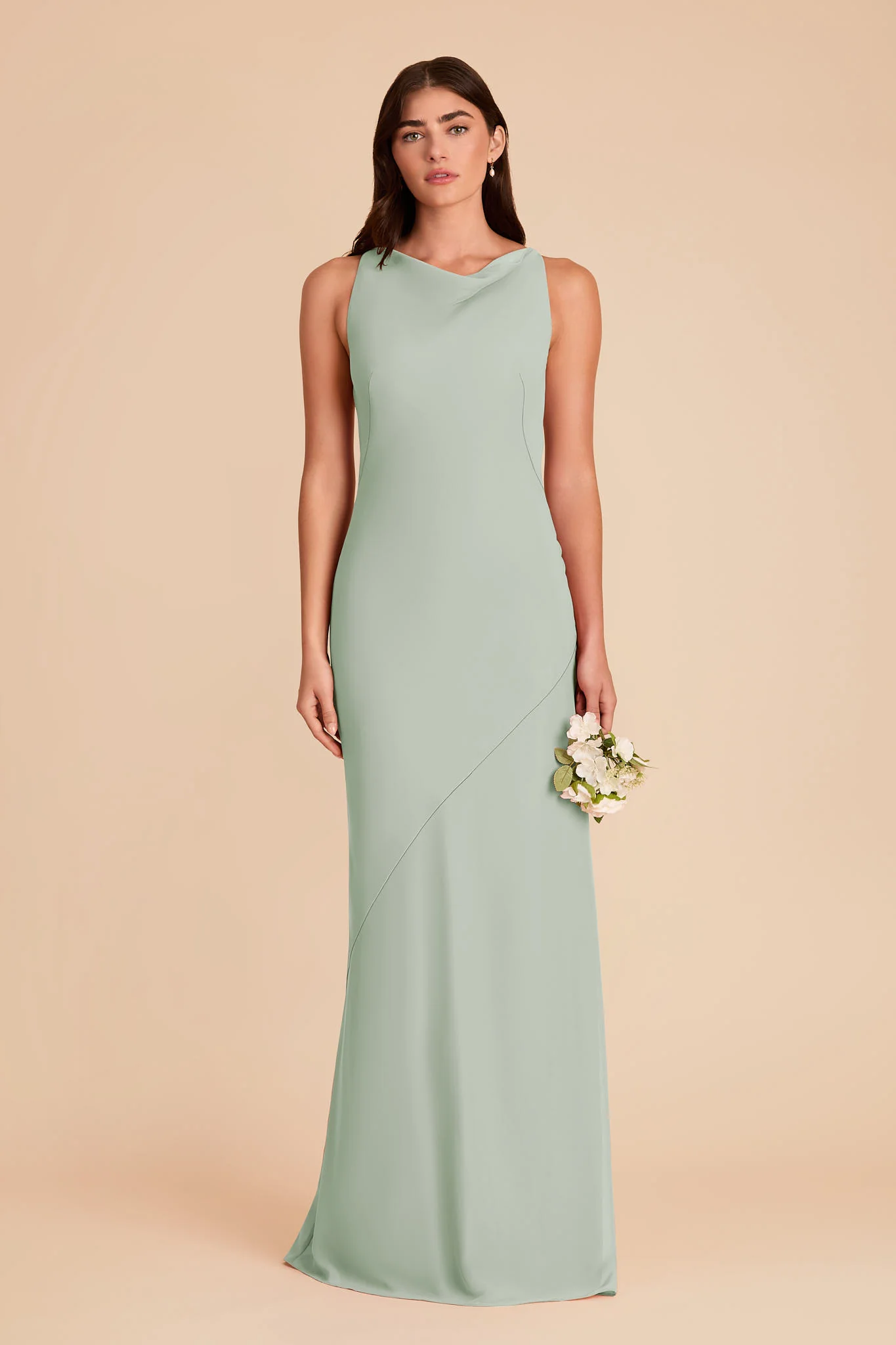 Destiny Chiffon Dress - Sage