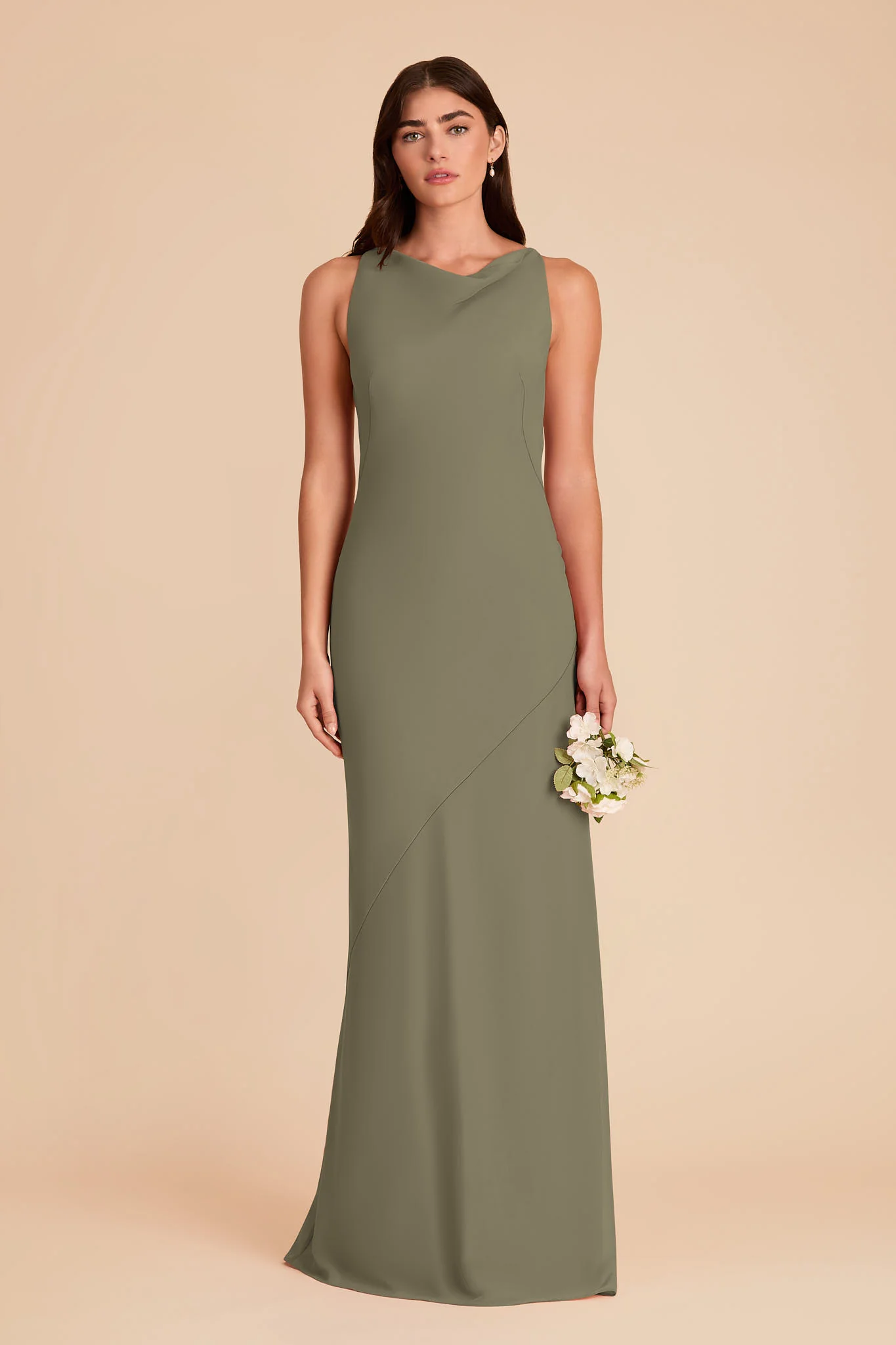 Destiny Chiffon Dress - Thyme