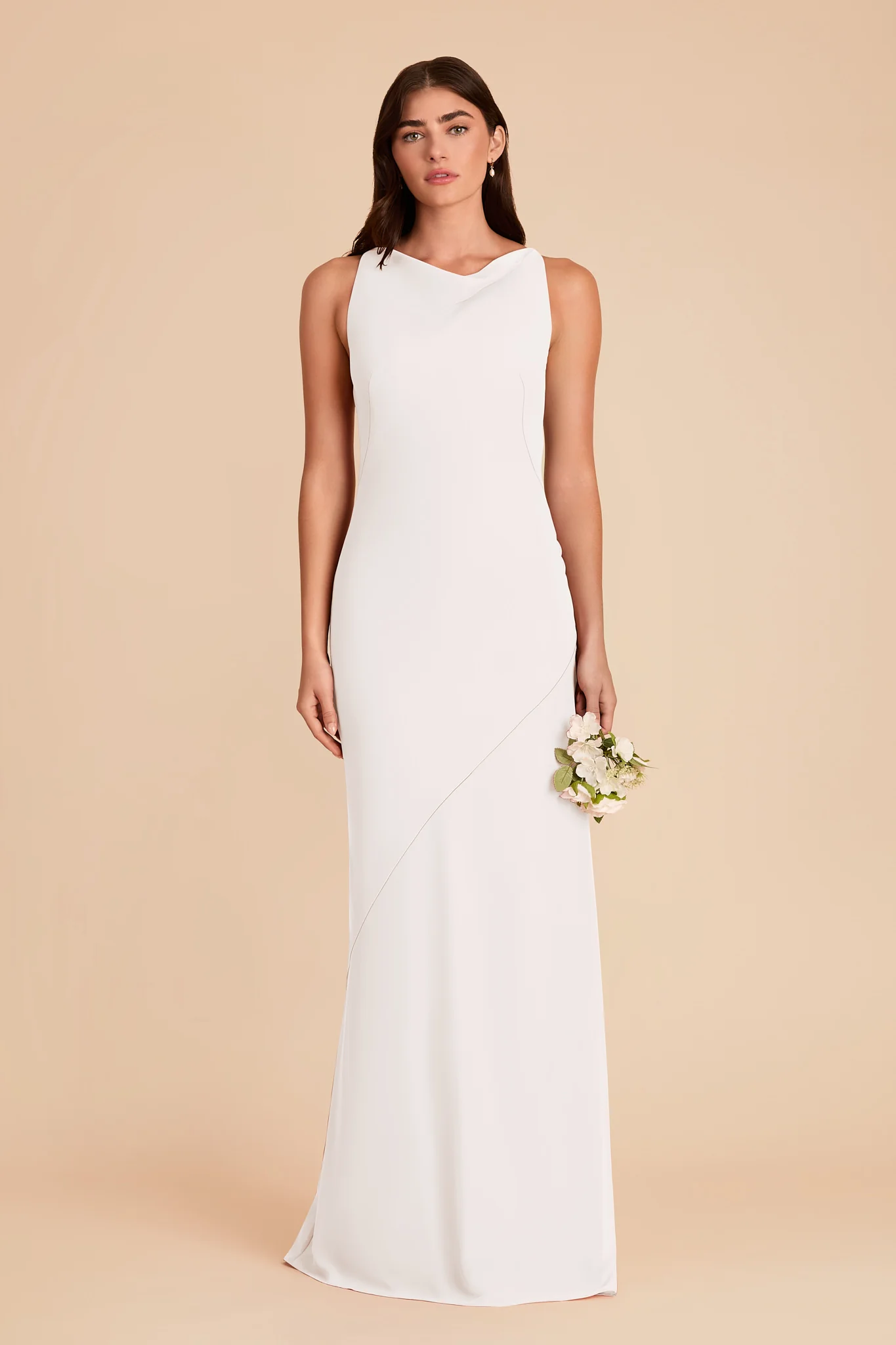 Destiny Chiffon Dress - White