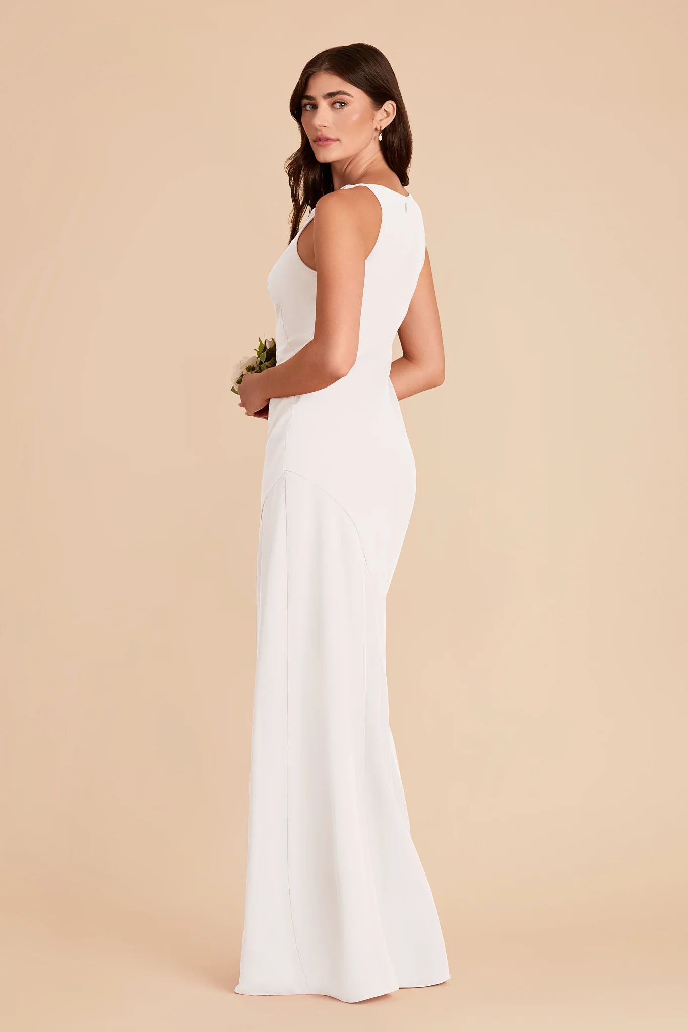 Destiny Chiffon Dress - White - Image 4