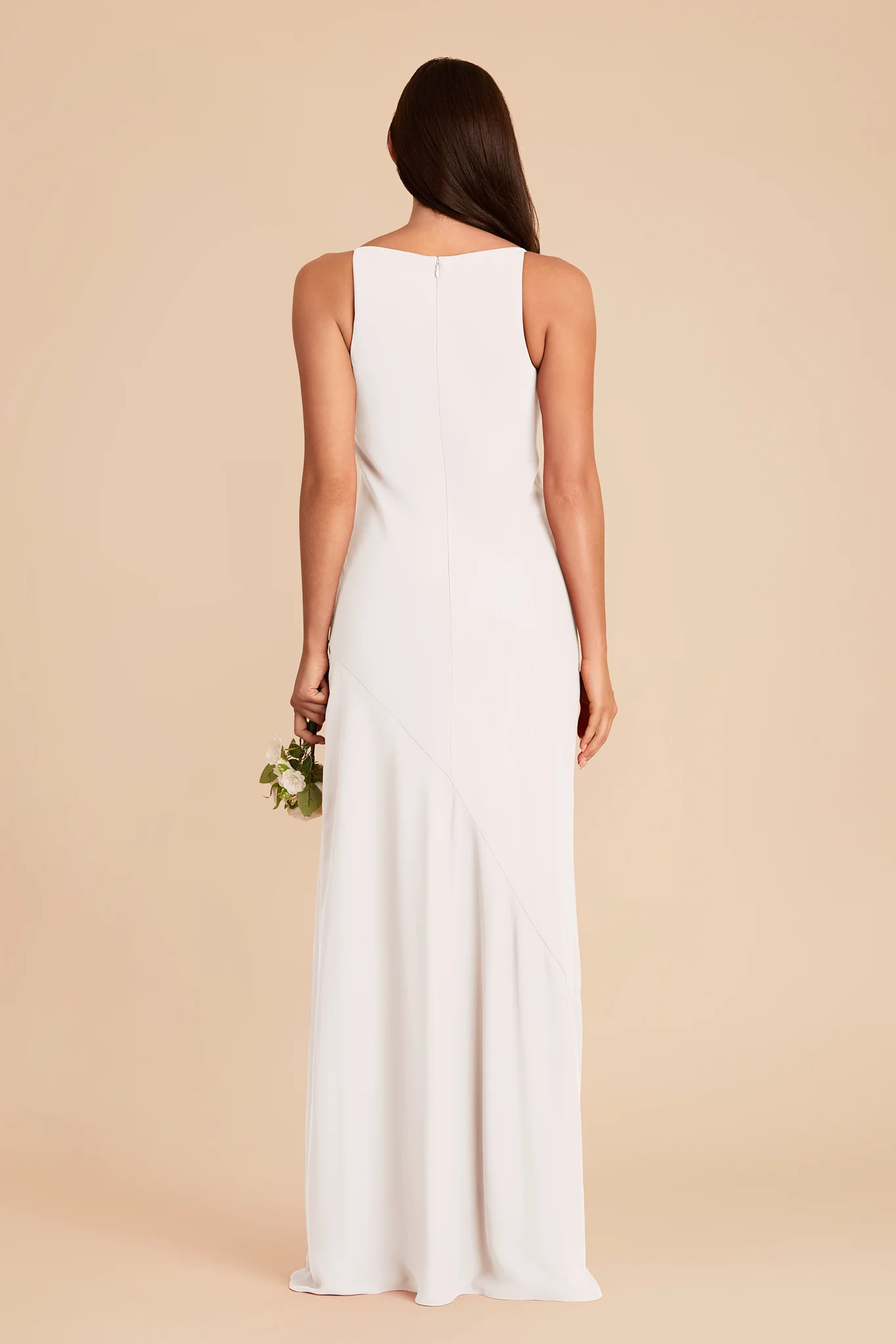 Destiny Chiffon Dress - White - Image 5