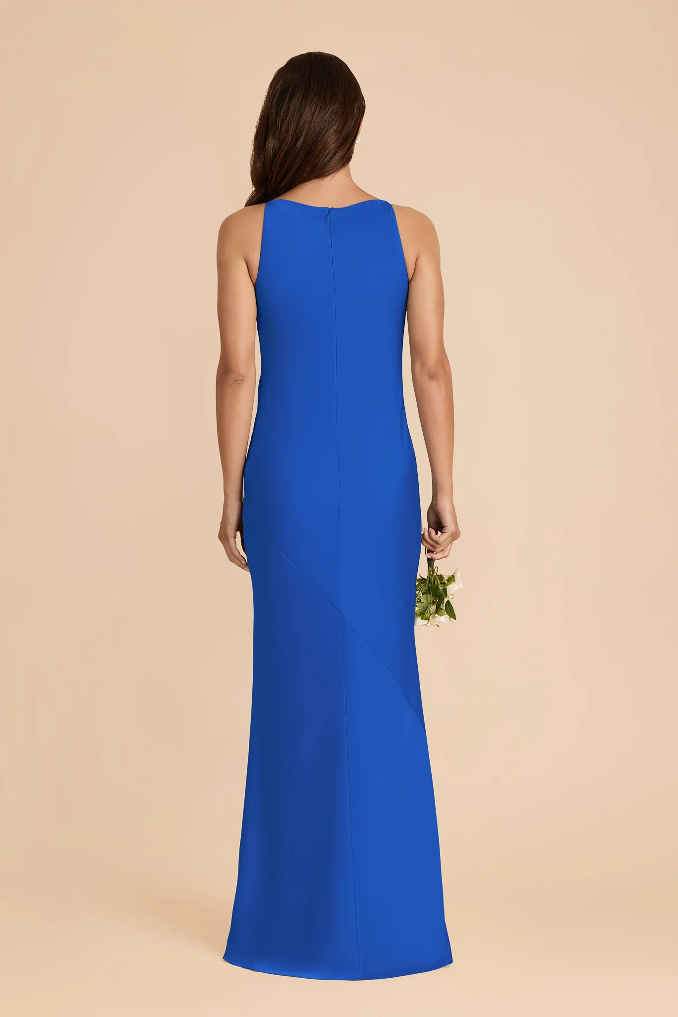 Destiny Matte Satin Dress - Cobalt Blue - Image 4