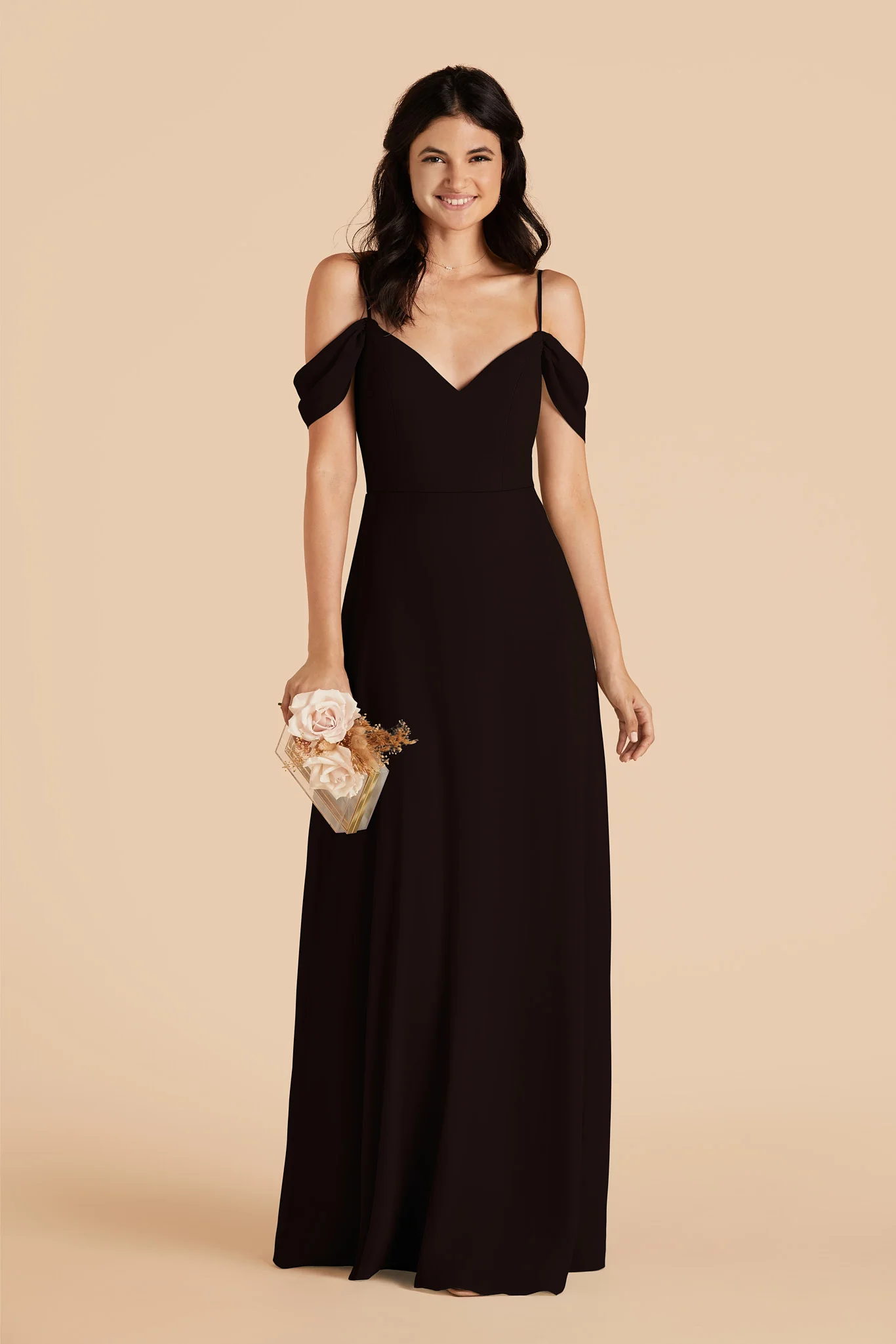 Devin Chiffon Dress - Black