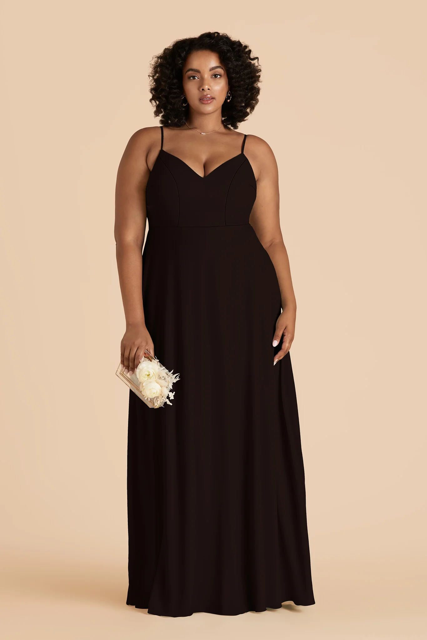 Devin Chiffon Dress - Black - Image 3
