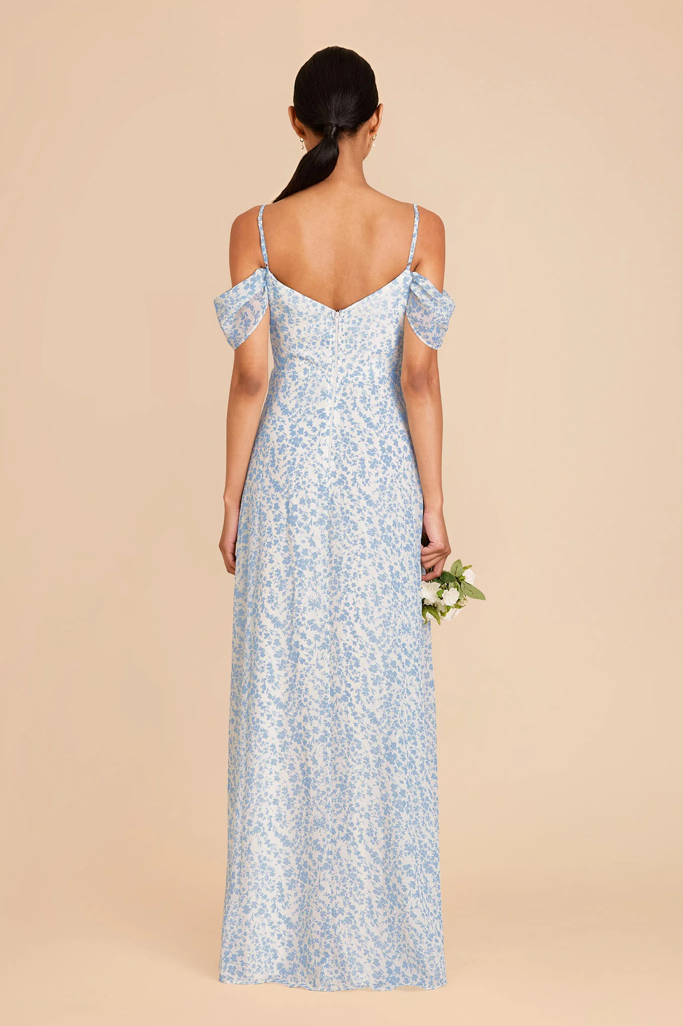 Devin Chiffon Dress - Blue Dreamy Ditsy - Image 5