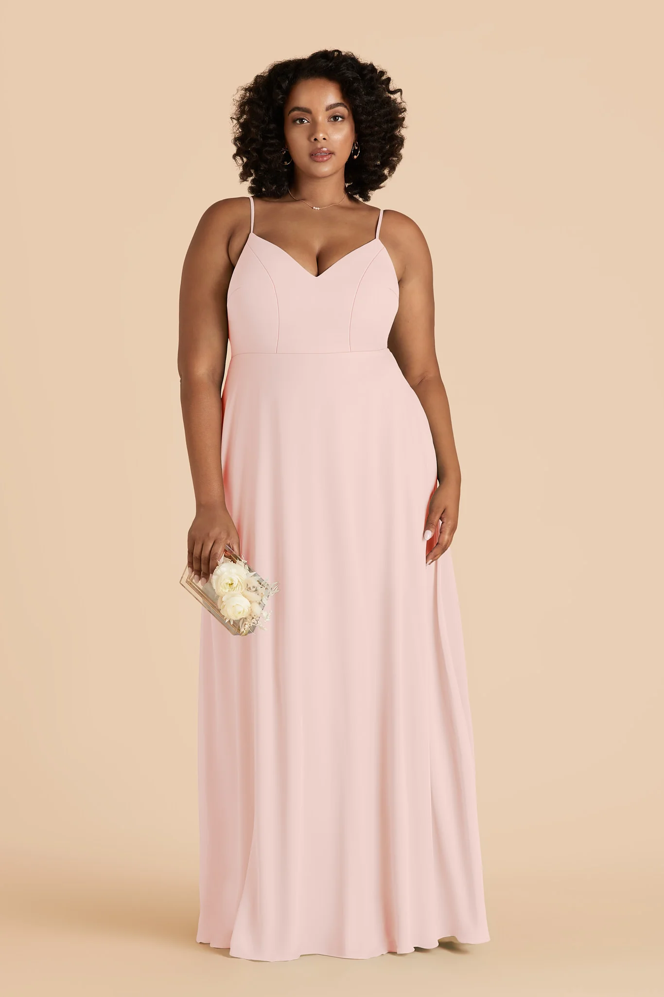 Devin Chiffon Dress - Blush Pink - Image 2