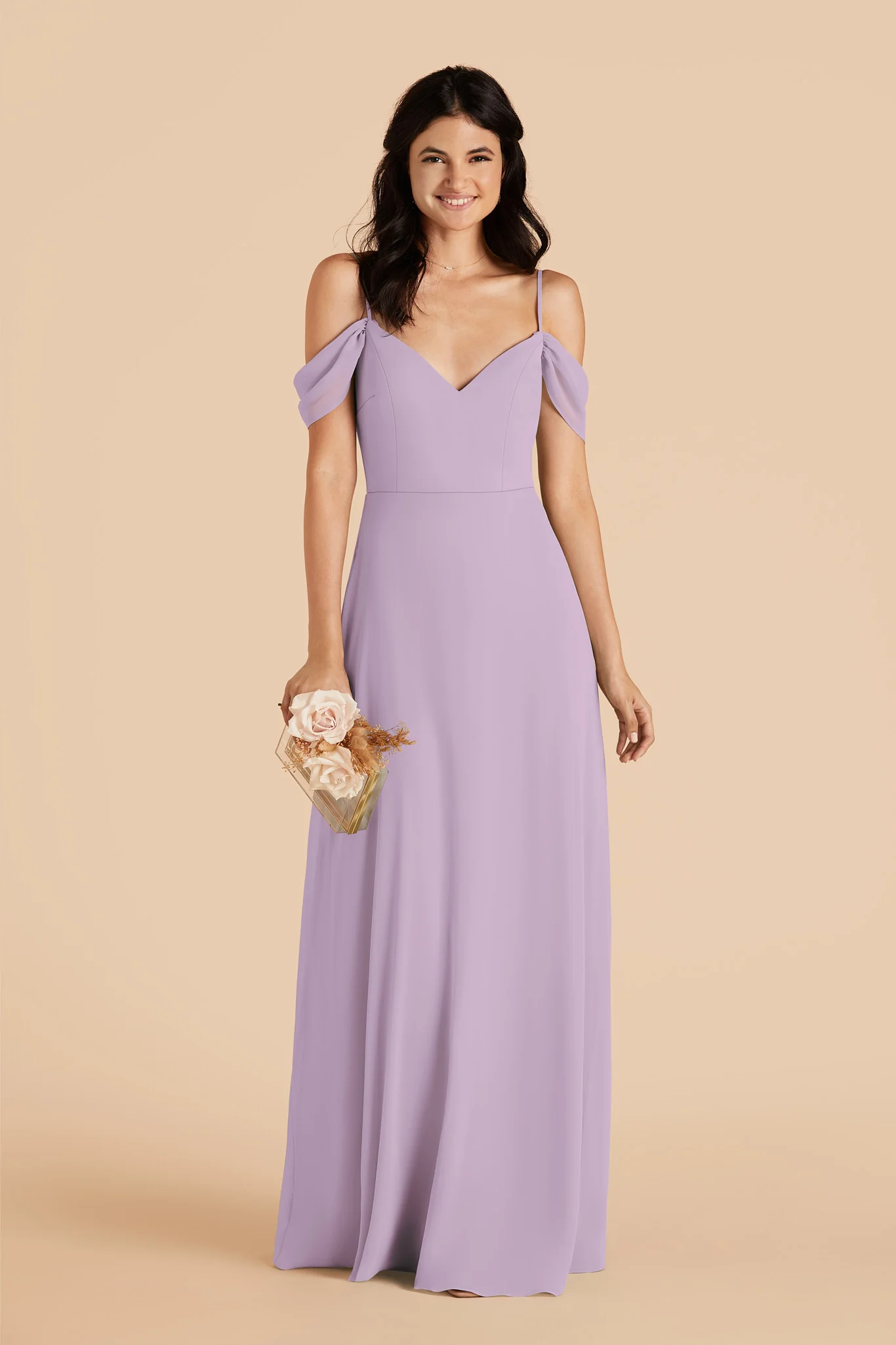 Devin Chiffon Dress - Lavender