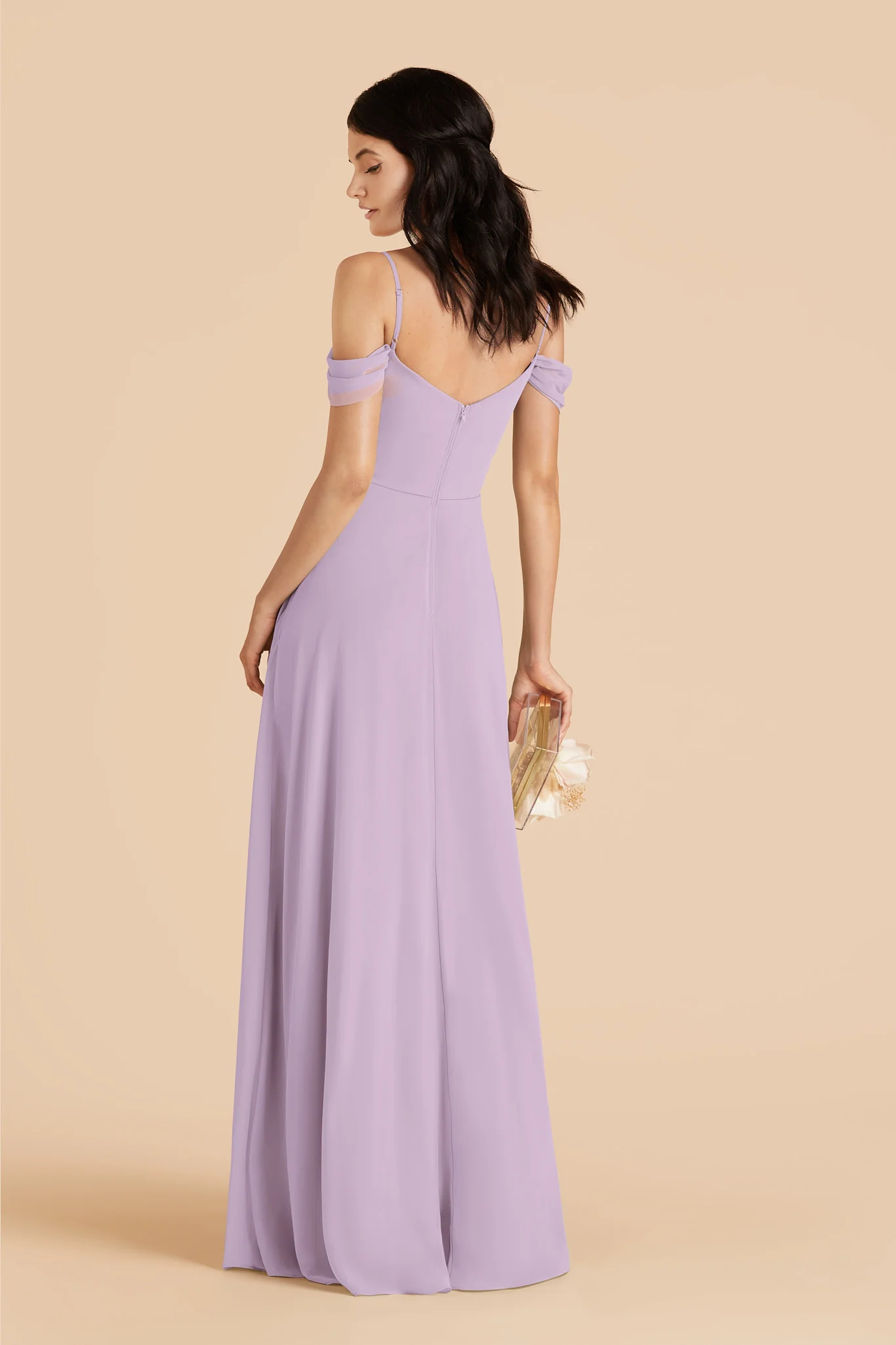 Devin Chiffon Dress - Lavender - Image 2