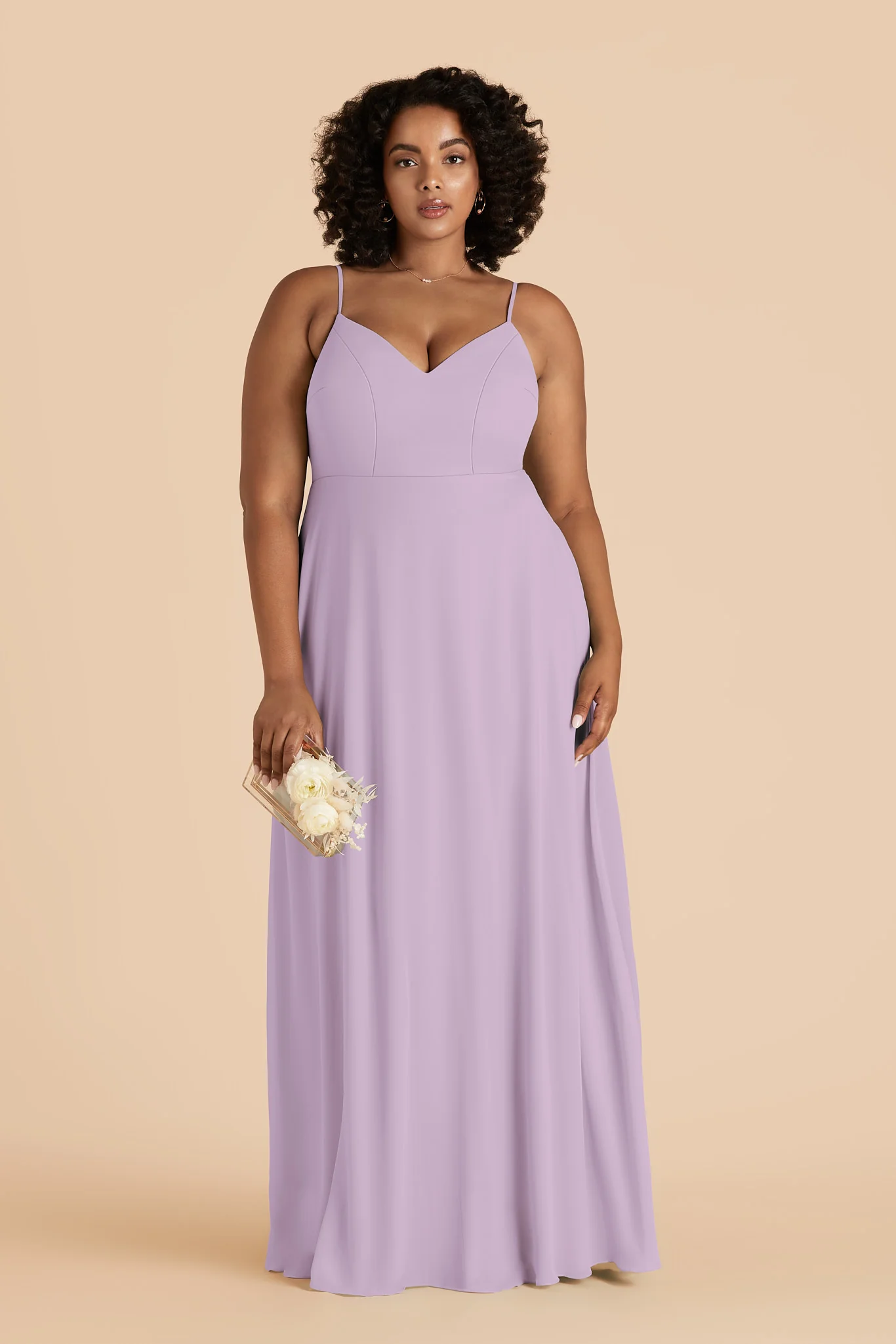 Devin Chiffon Dress - Lavender - Image 3