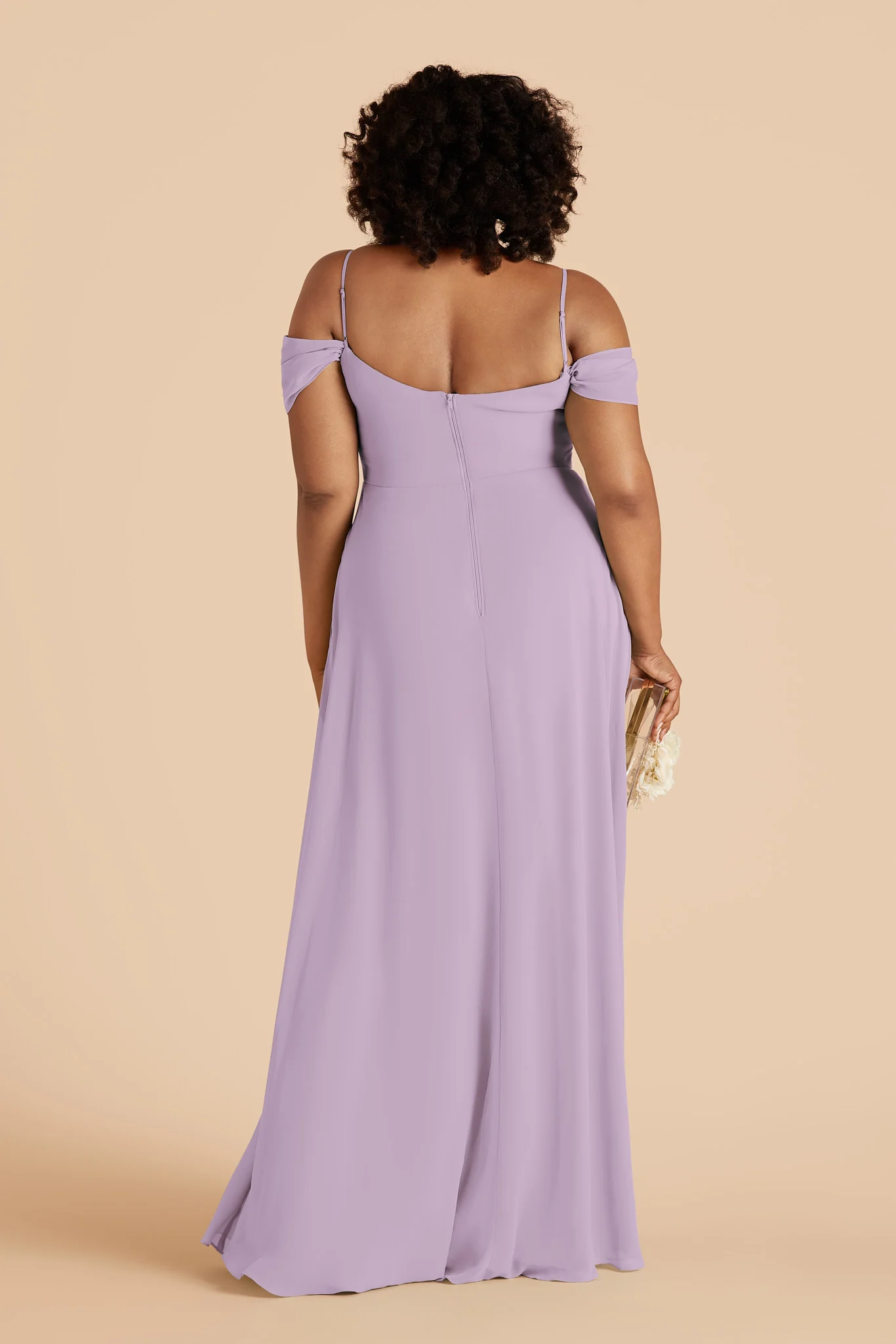 Devin Chiffon Dress - Lavender - Image 4