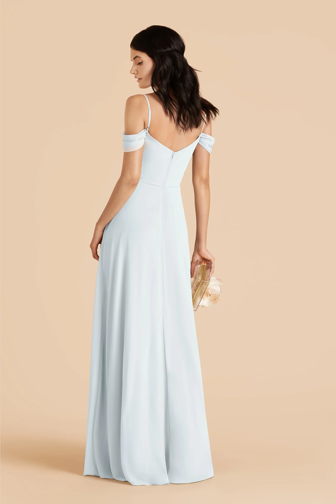 Devin Chiffon Dress - Mist Blue - Image 3