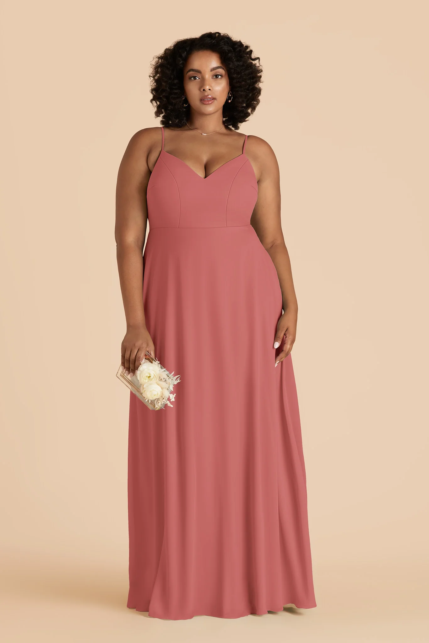 Devin Chiffon Dress - Mulberry - Image 2