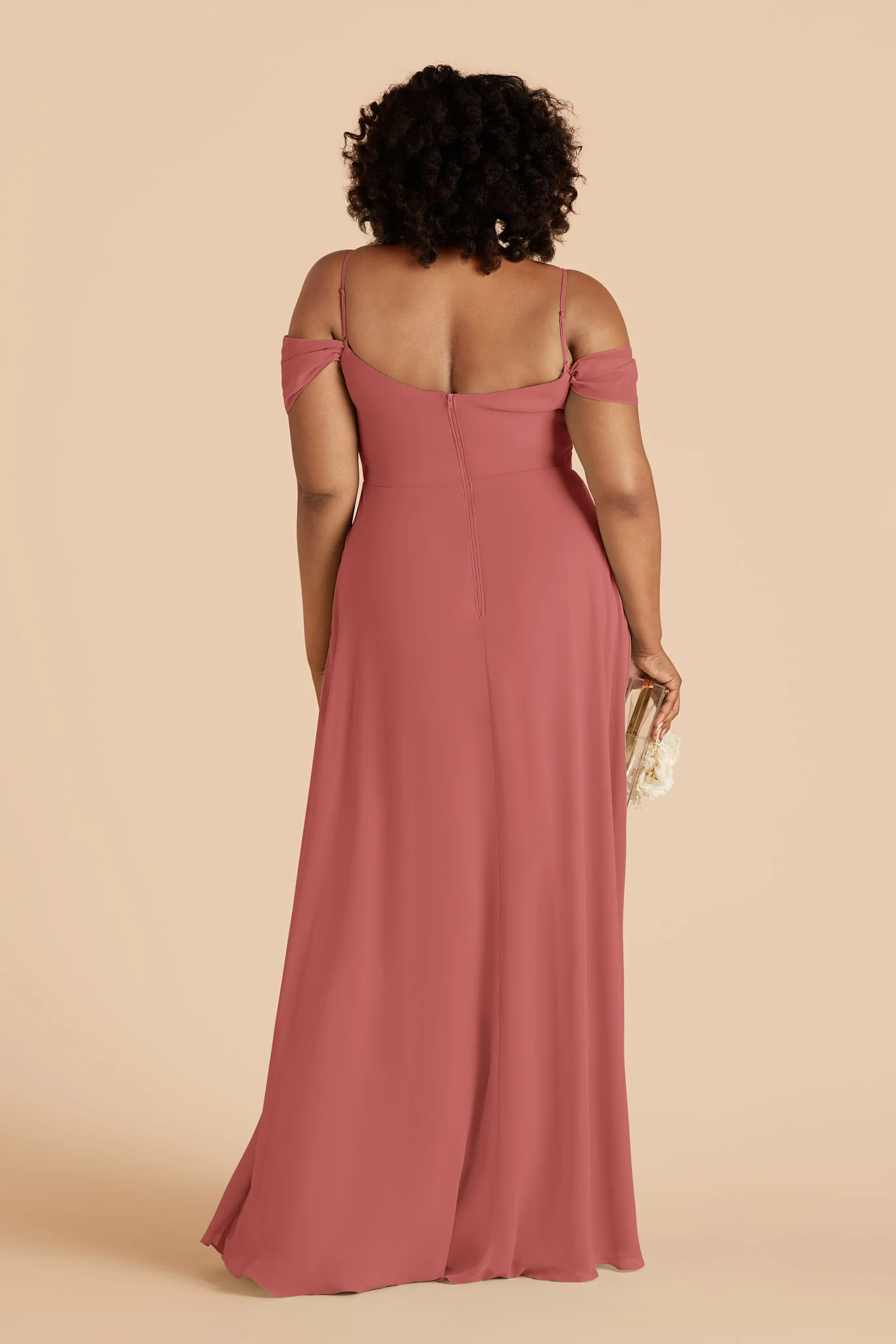 Devin Chiffon Dress - Mulberry - Image 4
