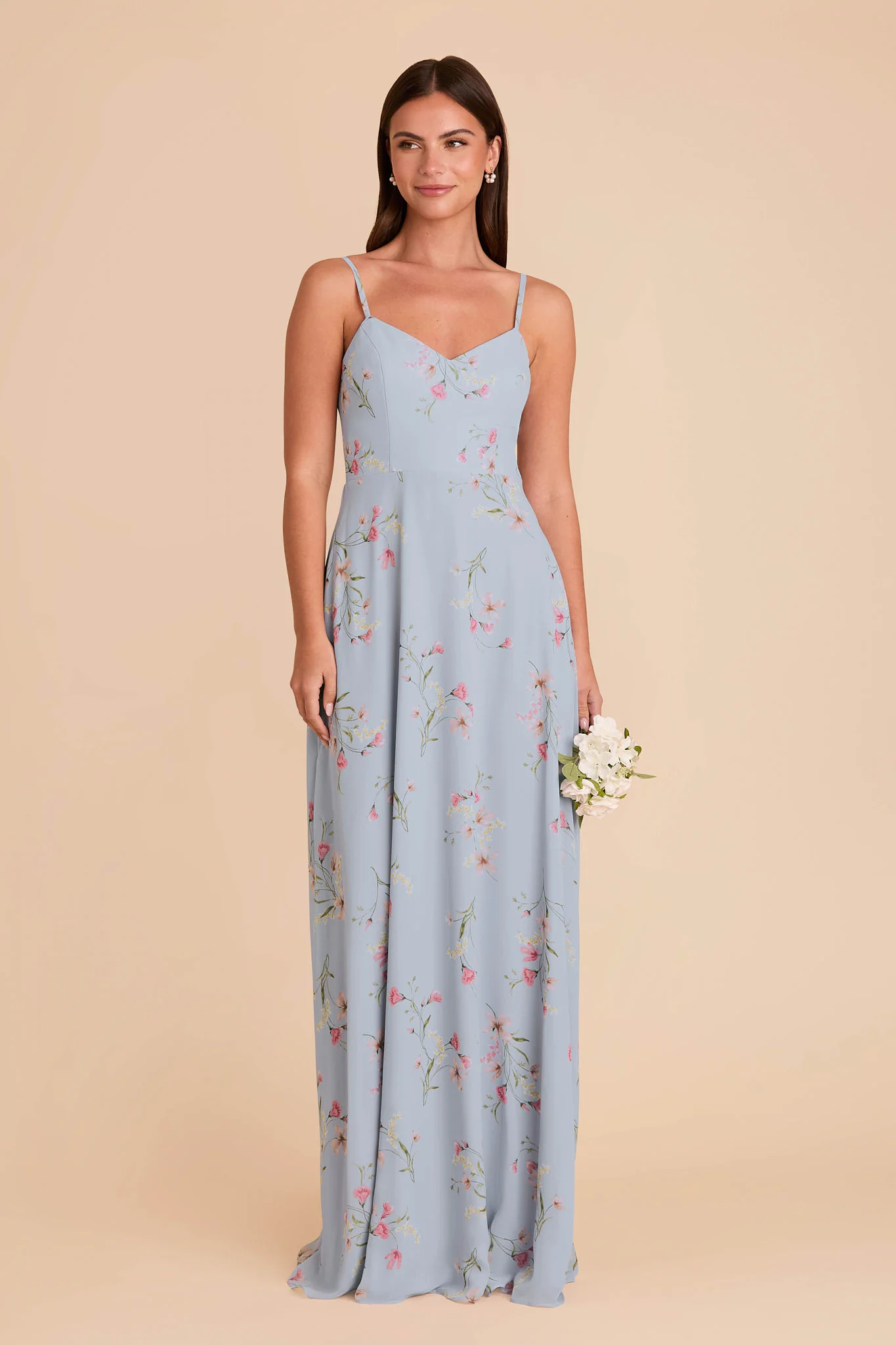 Devin Chiffon Dress - Periwinkle Blue Le Fleur - Image 2