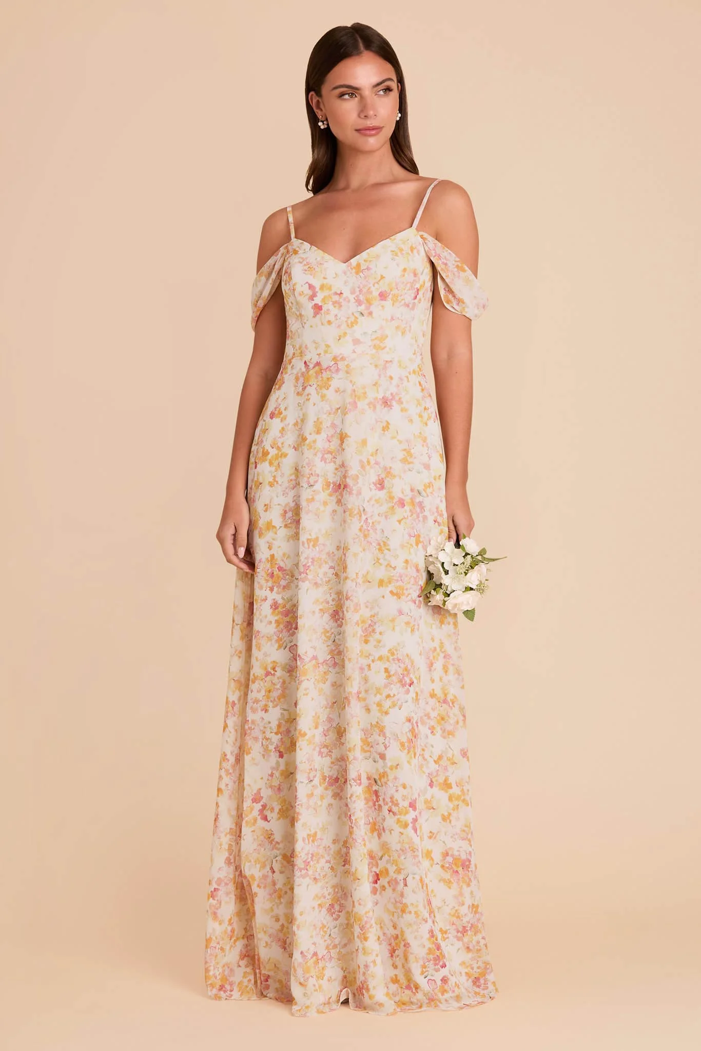 Devin Chiffon Dress - Pressed Floral - Image 2