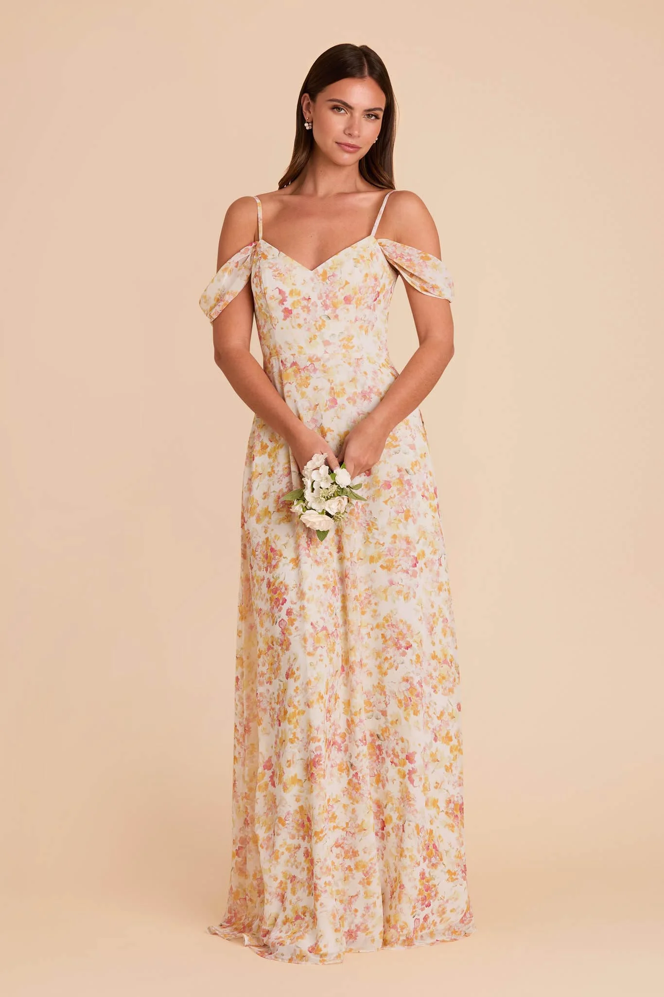 Devin Chiffon Dress - Pressed Floral - Image 4