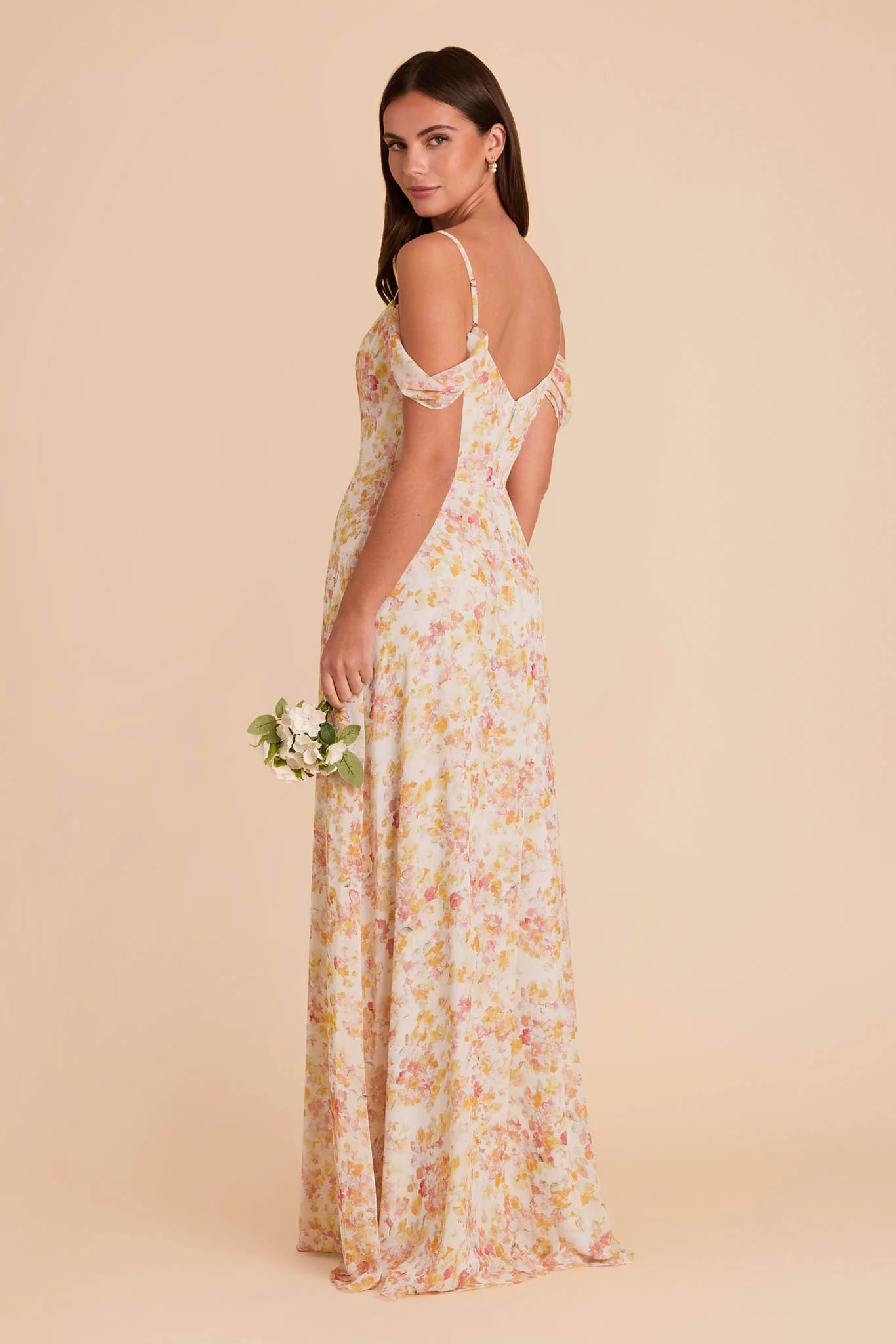 Devin Chiffon Dress - Pressed Floral - Image 5
