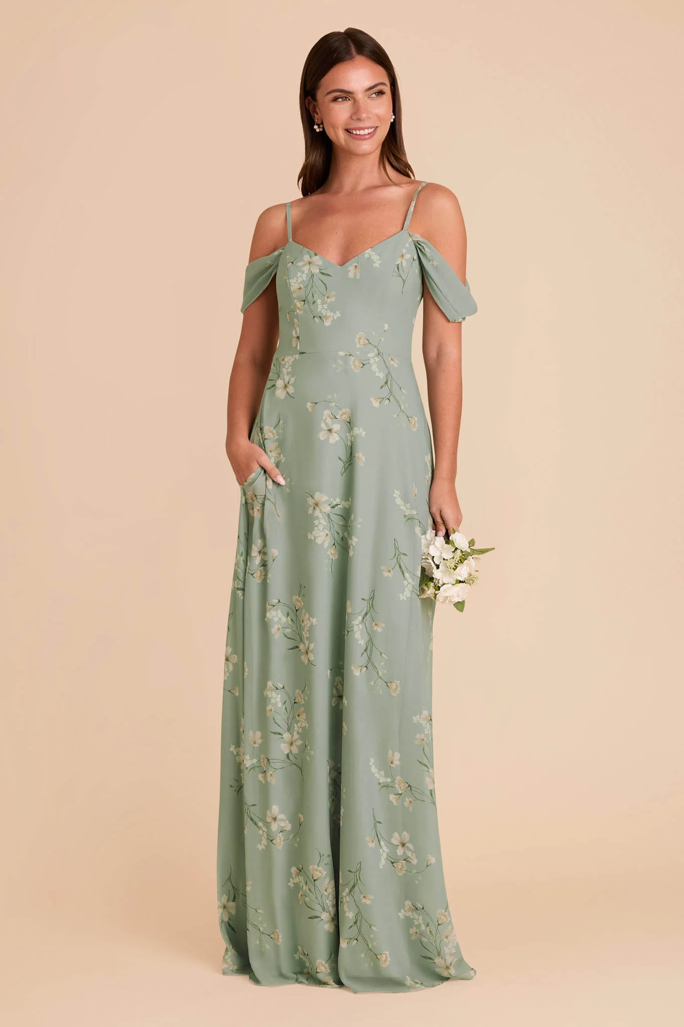 Devin Chiffon Dress - Sage Le Fleur - Image 3