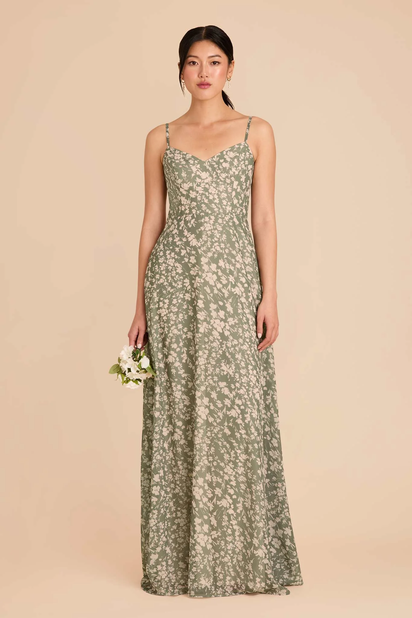 Devin Chiffon Dress - Thyme Dreamy Floral - Image 2