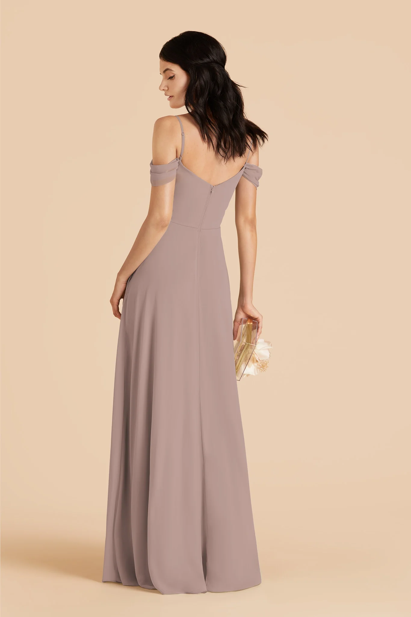 Devin Chiffon Dress - Toffee - Image 2
