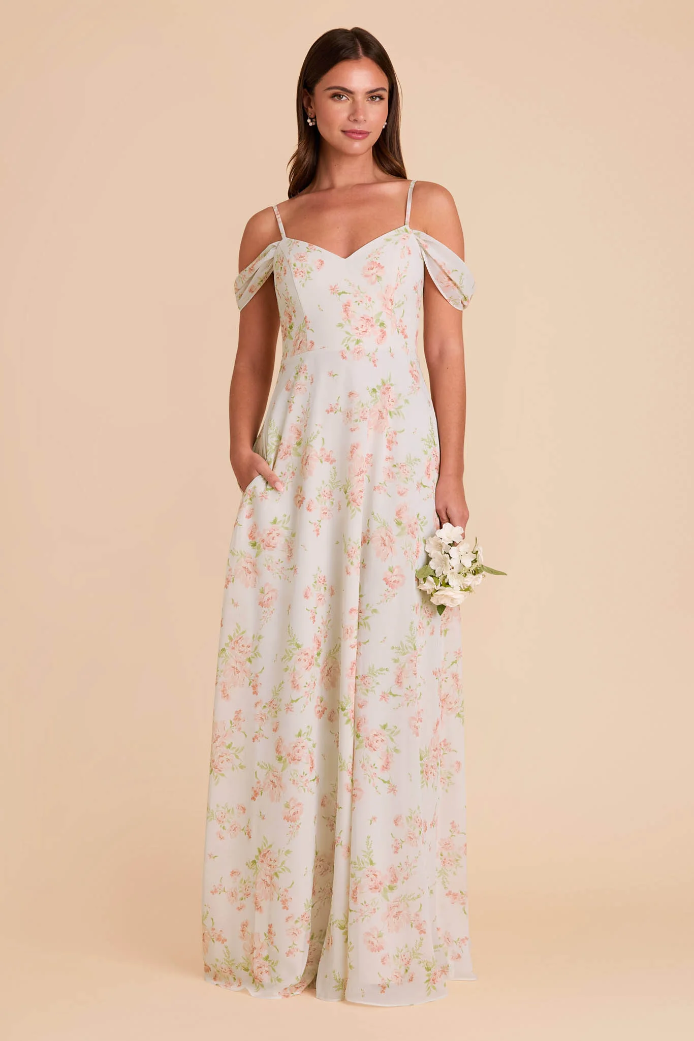Devin Chiffon Dress - Whimsical Blooms - Image 3
