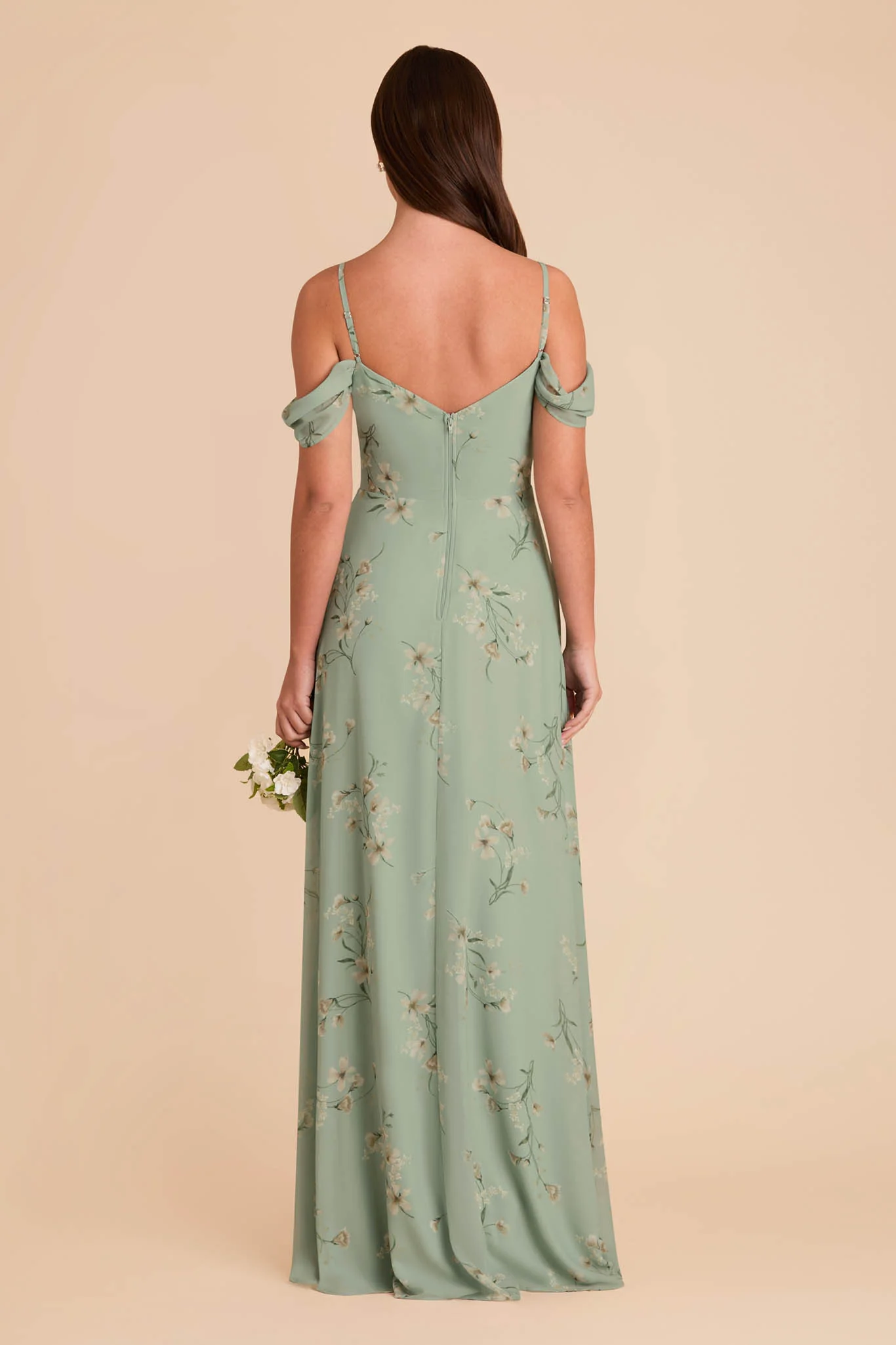 Devin Chiffon Dress With Slit - Sage Le Fleur - Image 5